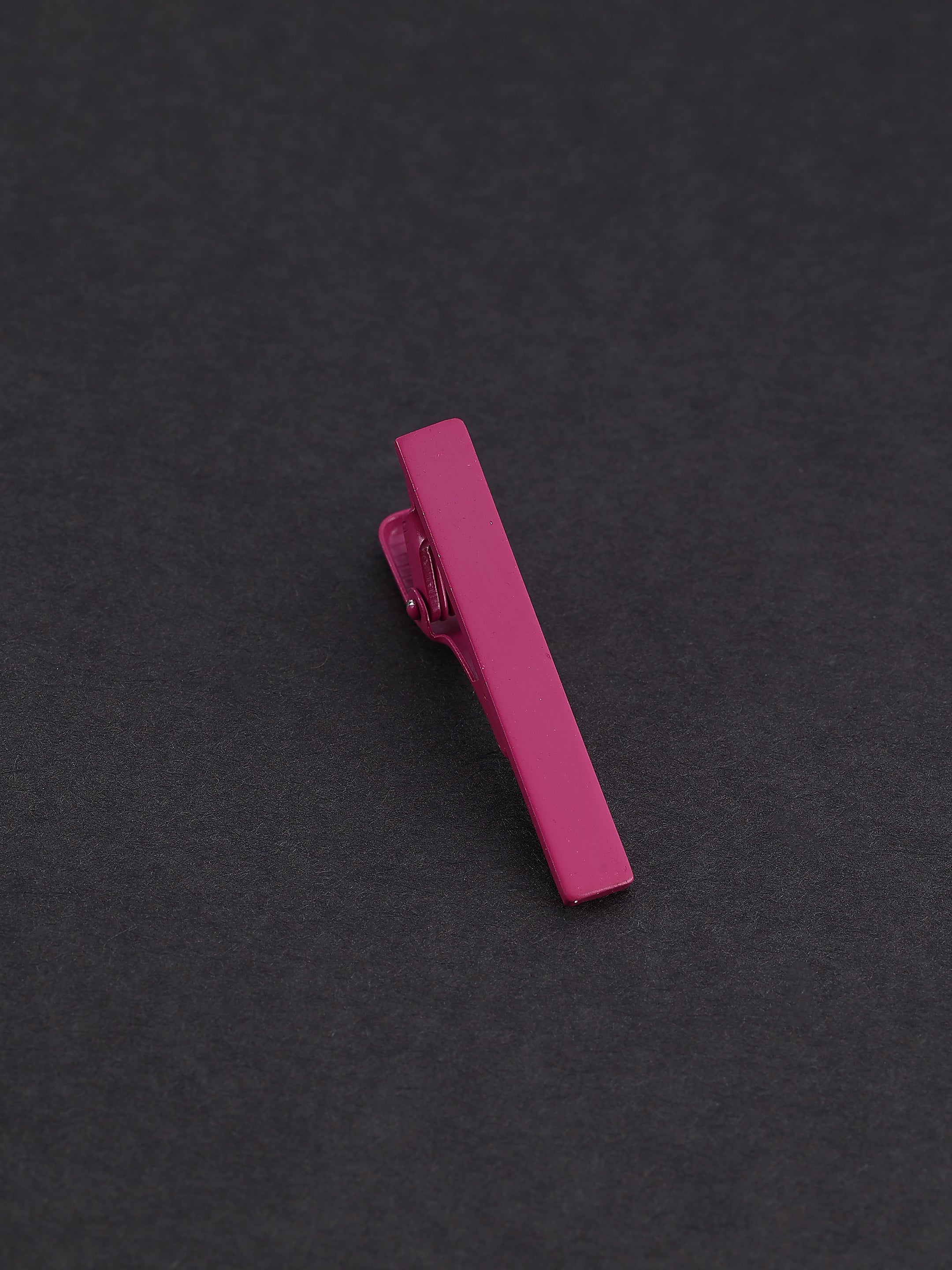 Solid Pink Matte Finish Tie Pin