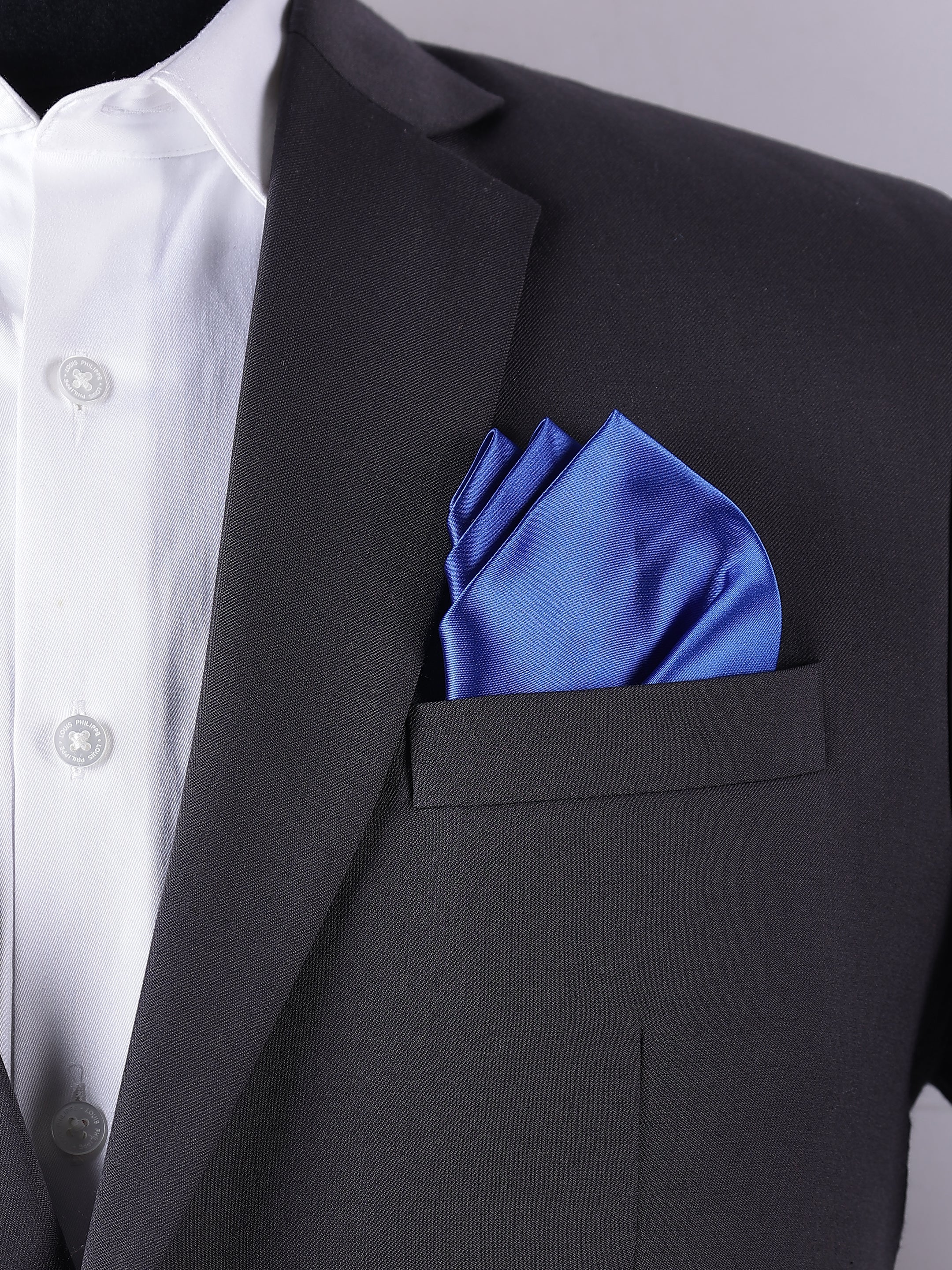 Royal Blue Pre-Folded Pocket Square