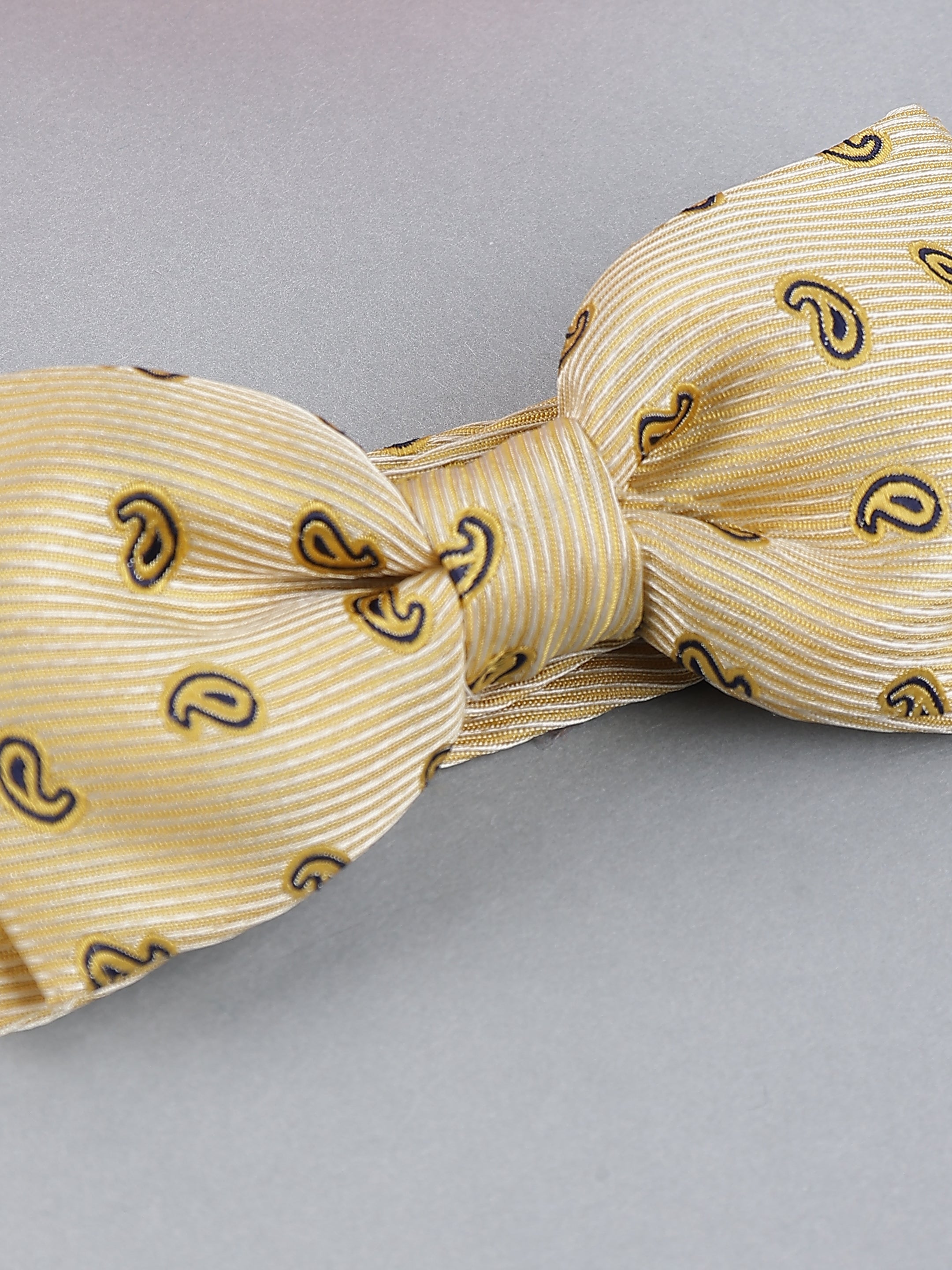 Golden Sands Paisley Bow Tie