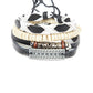 Alvaro Castagnino  Black and white Leather Wraparound Bracelet