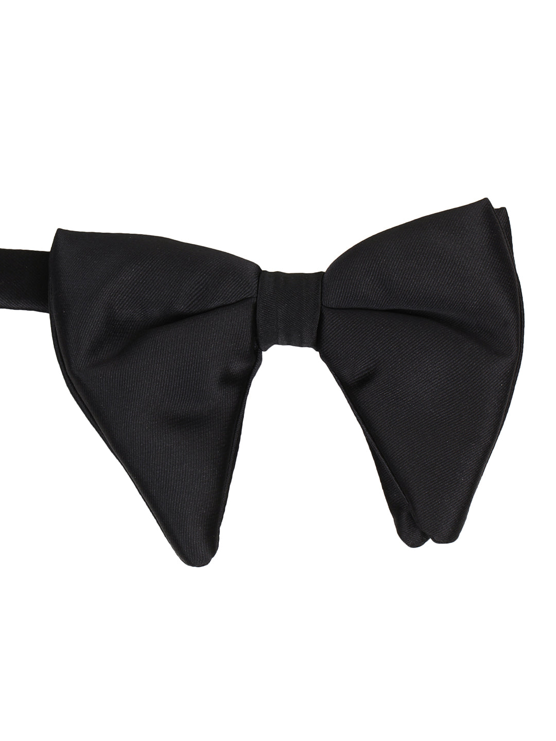 Alvaro Castagnino Men's Black Colored Floppy Solid Bow Tie