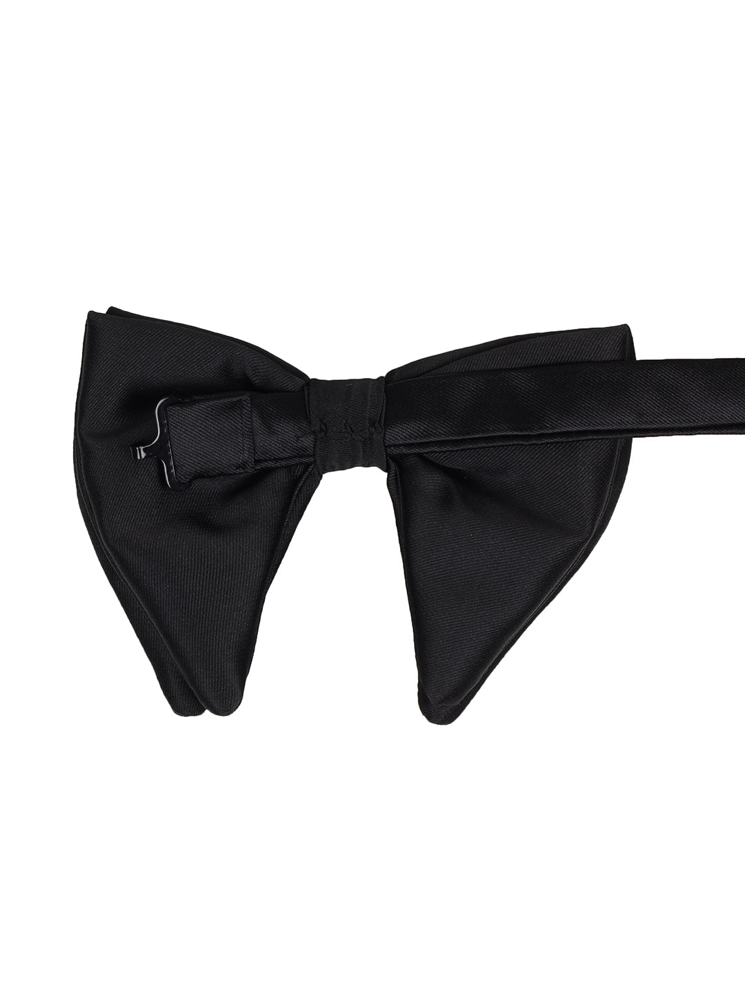Alvaro Castagnino Men's Black Colored Floppy Solid Bow Tie