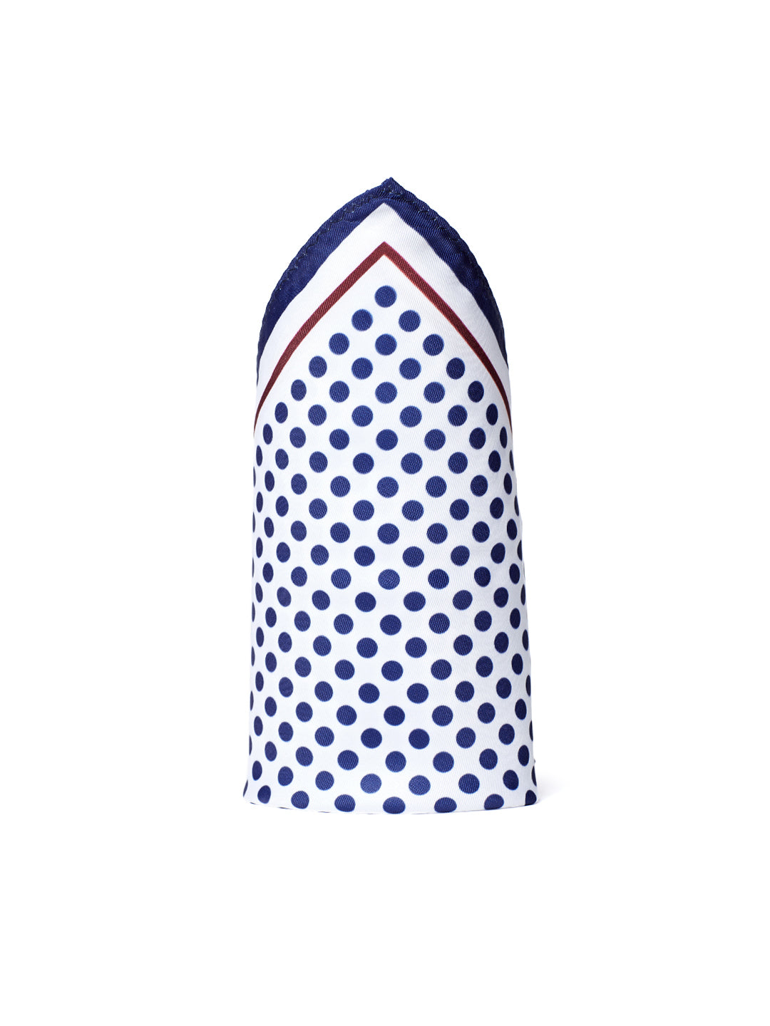 Blue & White Polka Dot Pocket Square