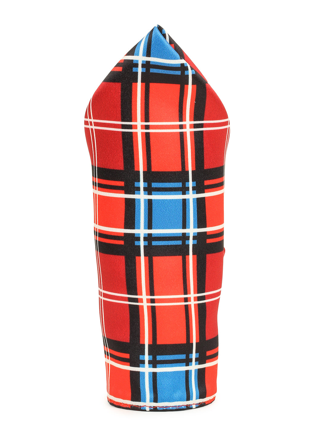Red & Blue Tartan Check Pocket Square