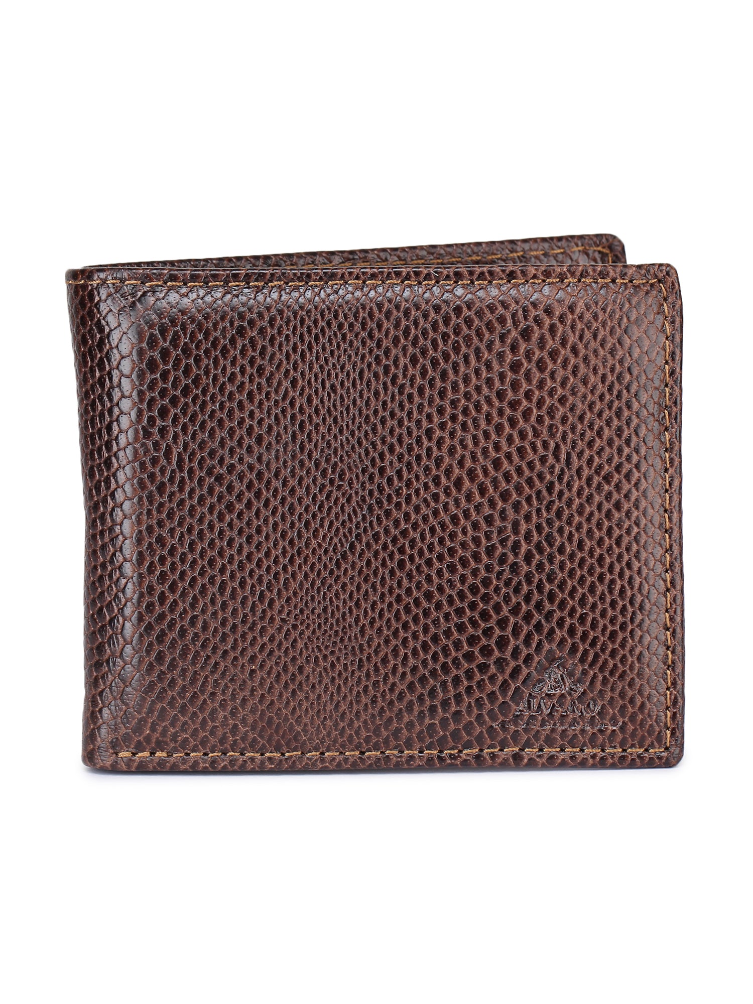 Brown Caviar Grain Leather Wallet