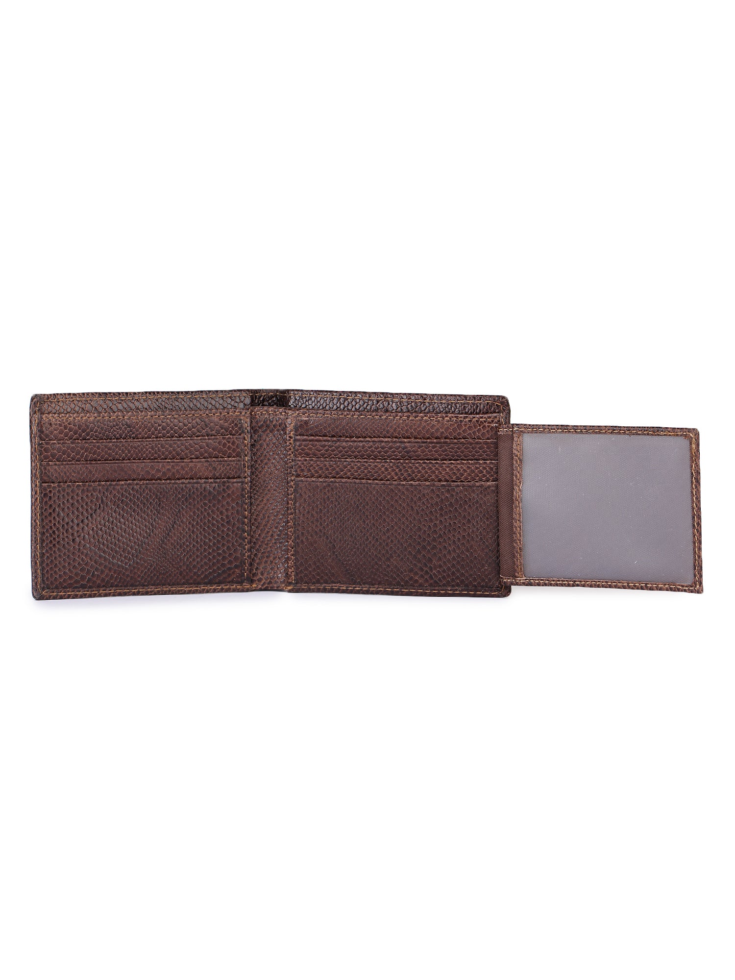 Brown Caviar Grain Leather Wallet