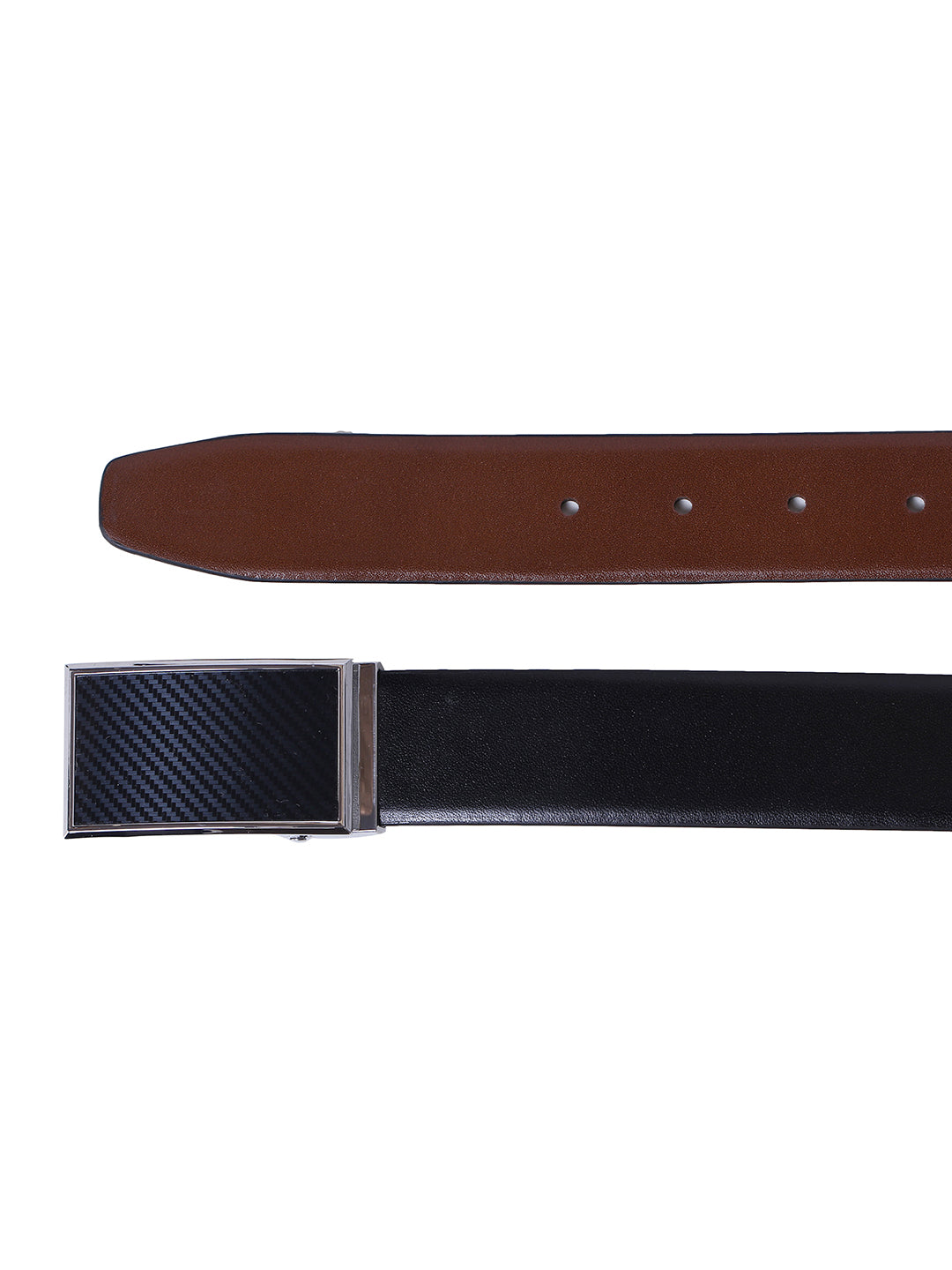 Alvaro Castagnino Men's Black::Brown Color Reversible Leather Belt
