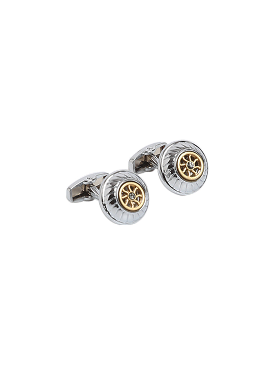 Silver Wheel Cufflink
