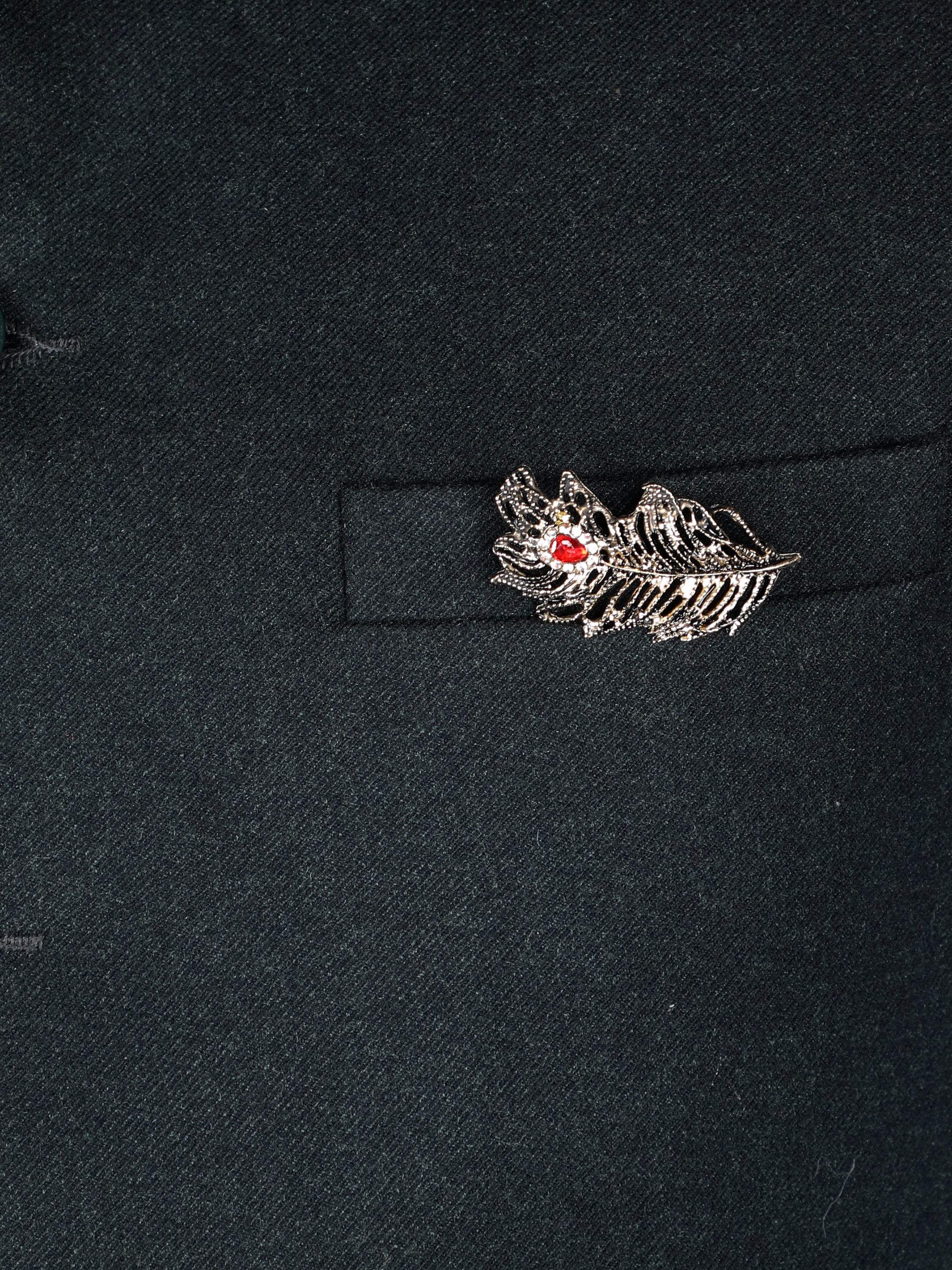 Alvaro Castagnino Metallic Silver Colored Fancy Brooch for Men's