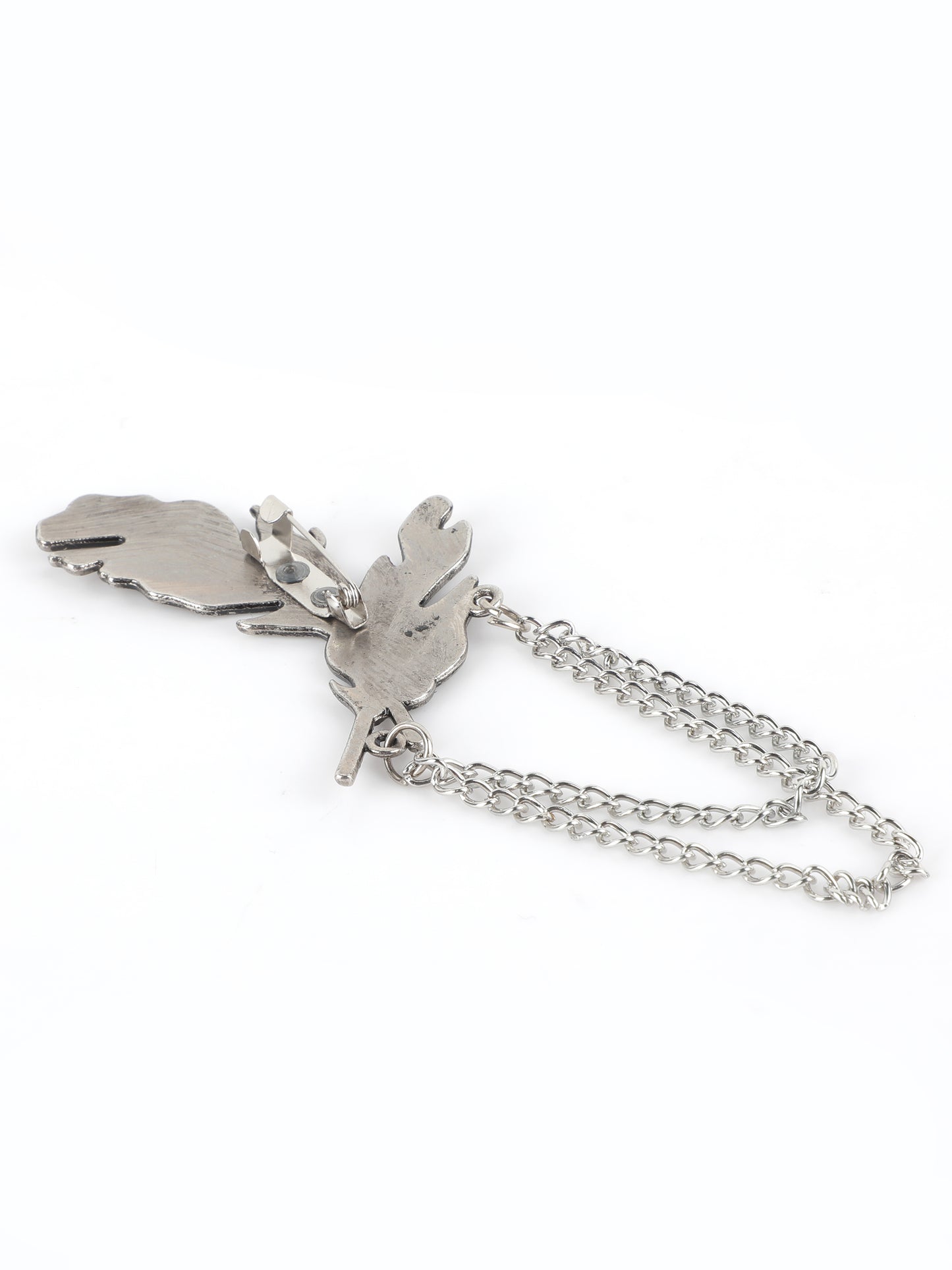 Alvaro Castagnino Metallic Grey Colored Fancy Brooch for Men's