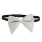 Alvaro Castagnino Men's White Colored Glitter Type Bow Tie