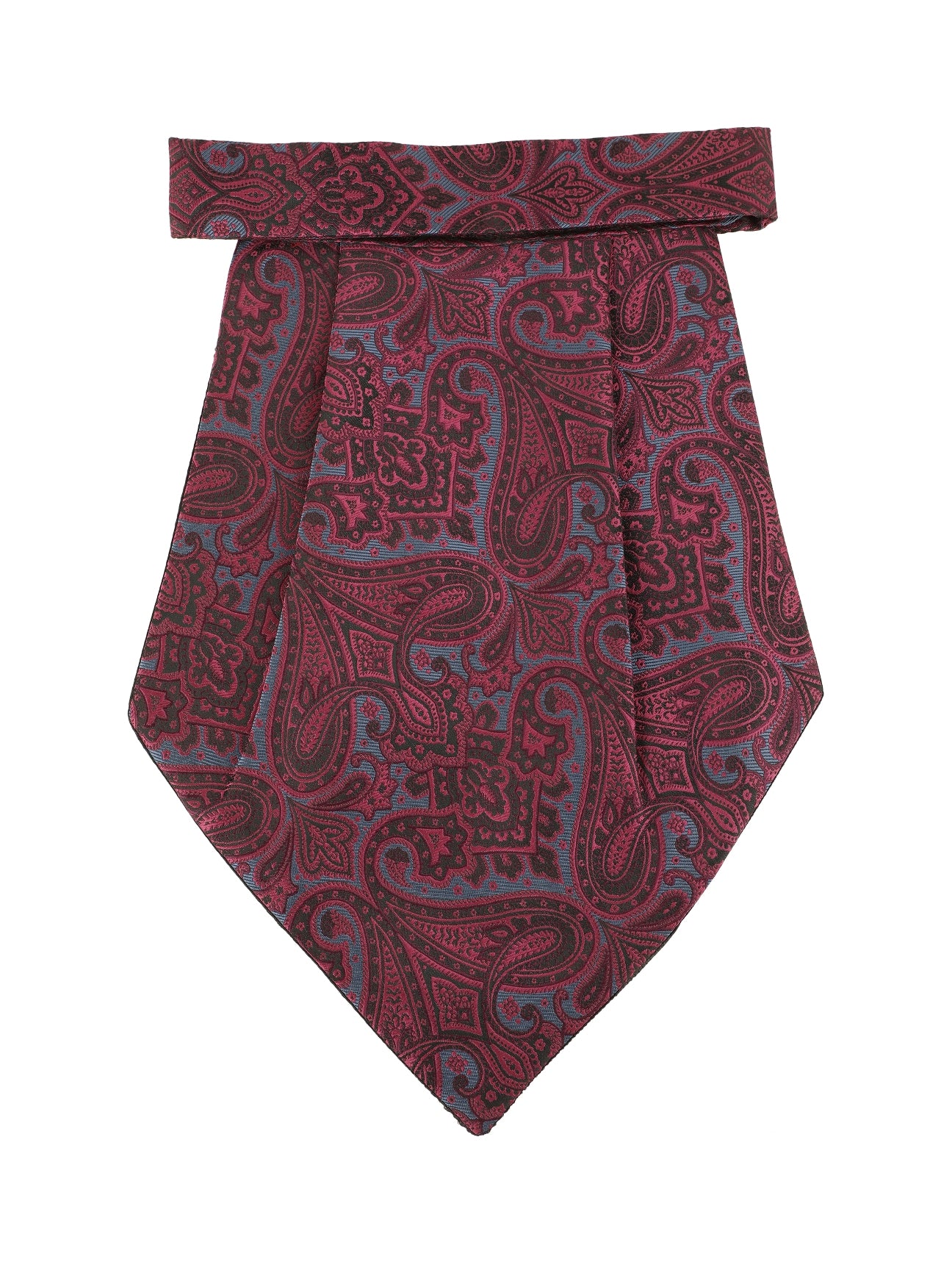 Alvaro Castagnino Men's Maroon::Blue Color Microfiber Cravat