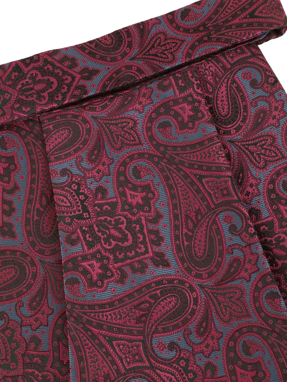 Alvaro Castagnino Men's Maroon::Blue Color Microfiber Cravat