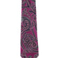 Alvaro Castagnino Microfiber Purple Coloured Paisley Printed Necktie for Men