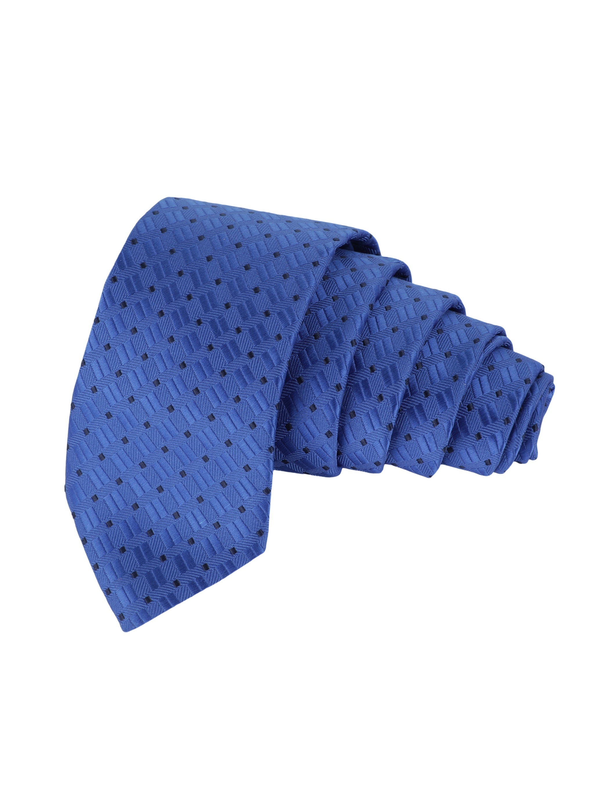 Blue Geometric Necktie