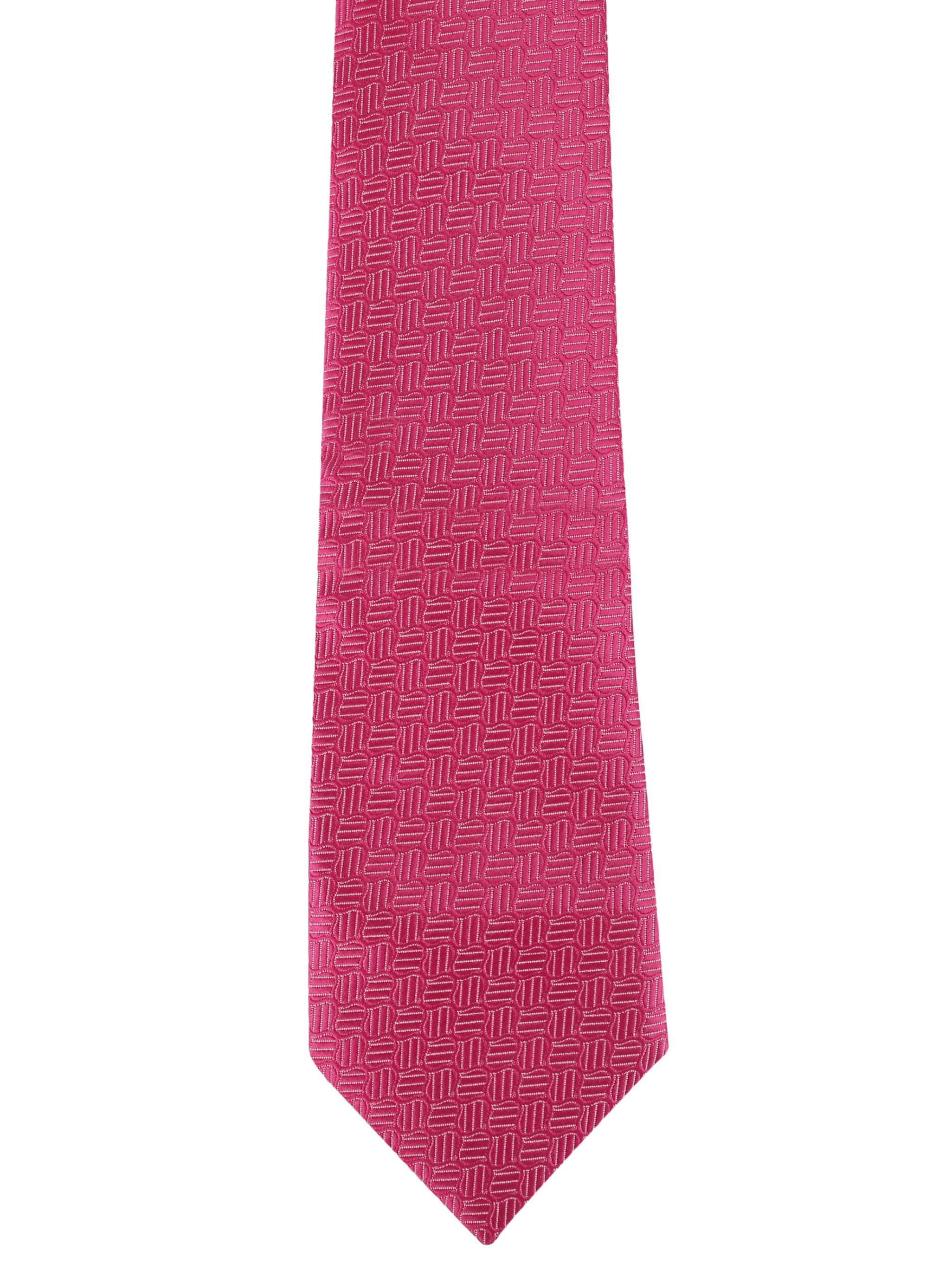 Pink Geometric Necktie