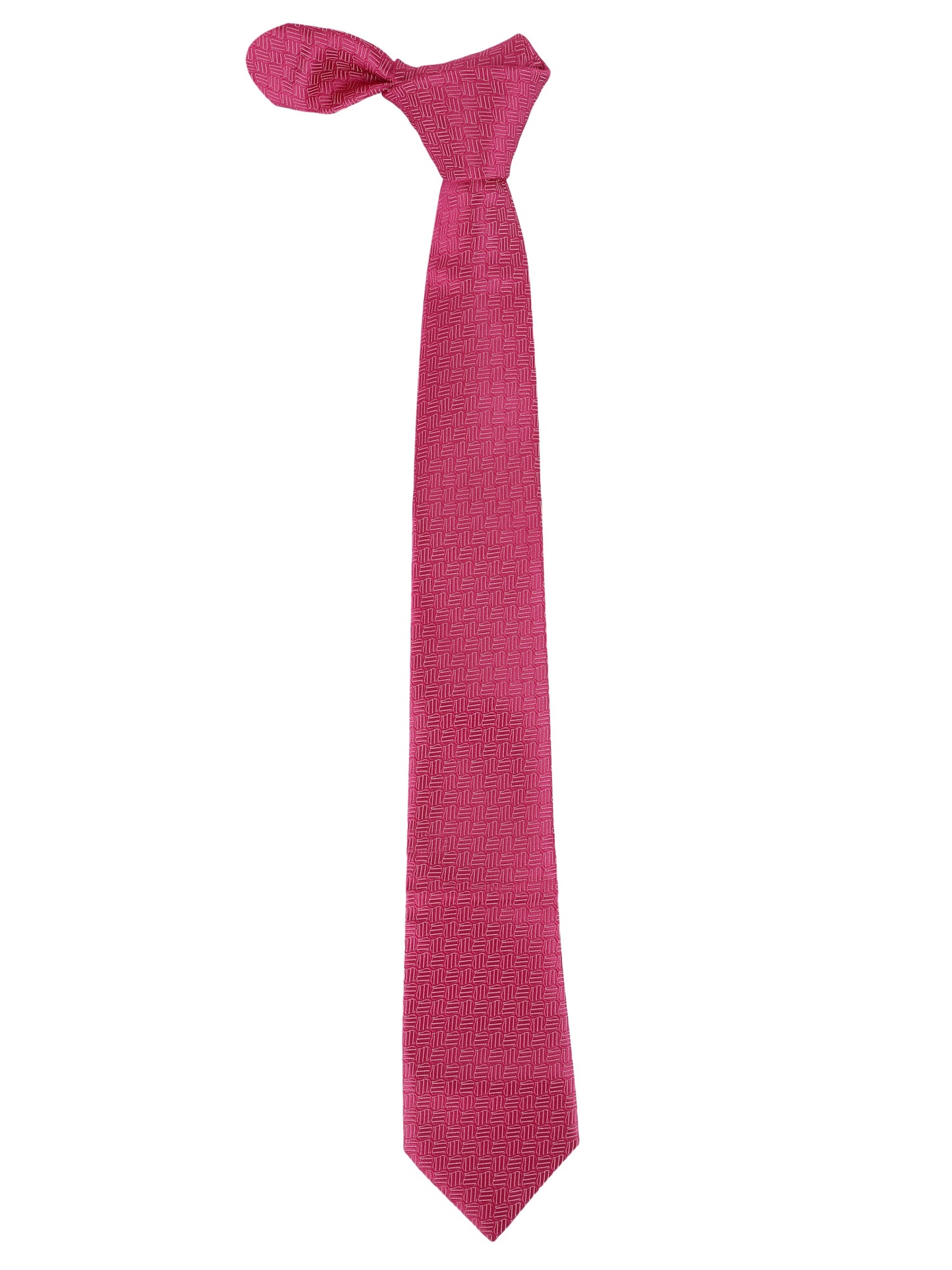 Alvaro Castagnino Microfiber Pink Coloured Printed Necktie with same fabric box for Men