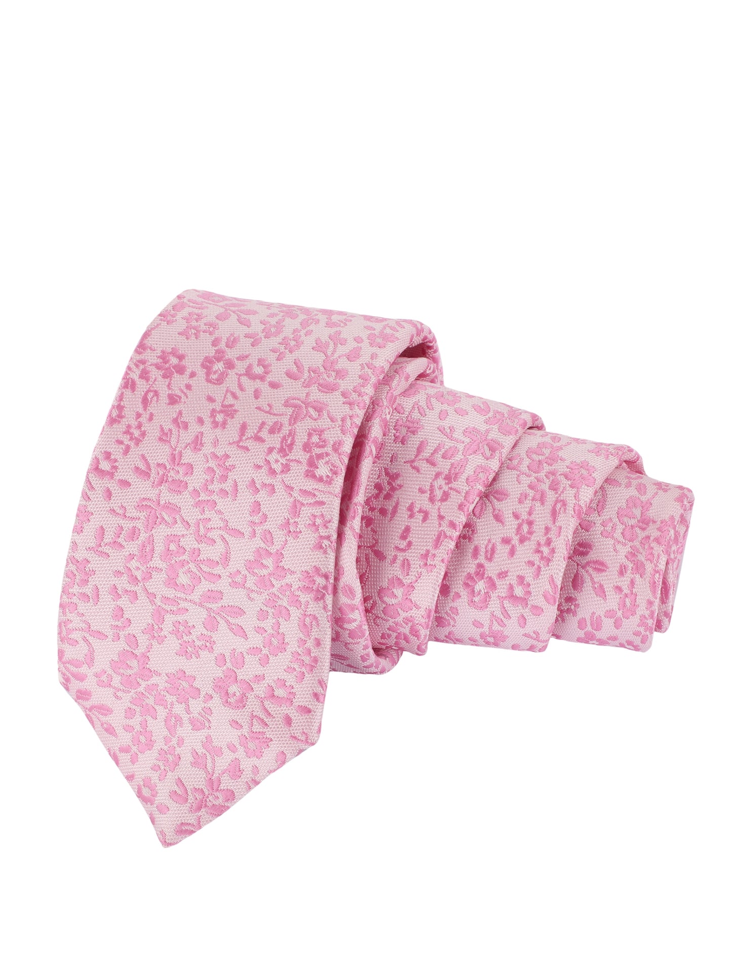 Alvaro Castagnino Microfiber Pink Coloured Printed Necktie with same fabric box for Men