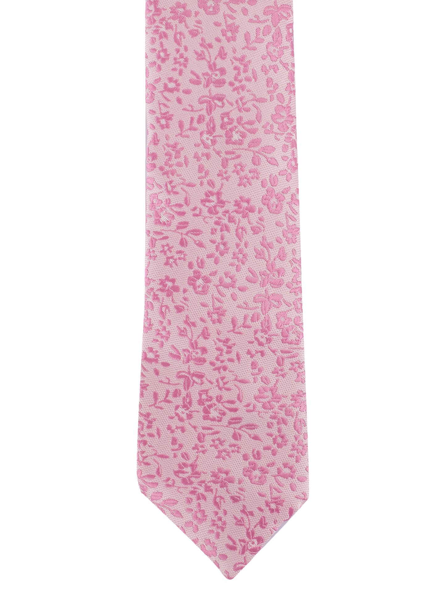 Alvaro Castagnino Microfiber Pink Coloured Printed Necktie with same fabric box for Men