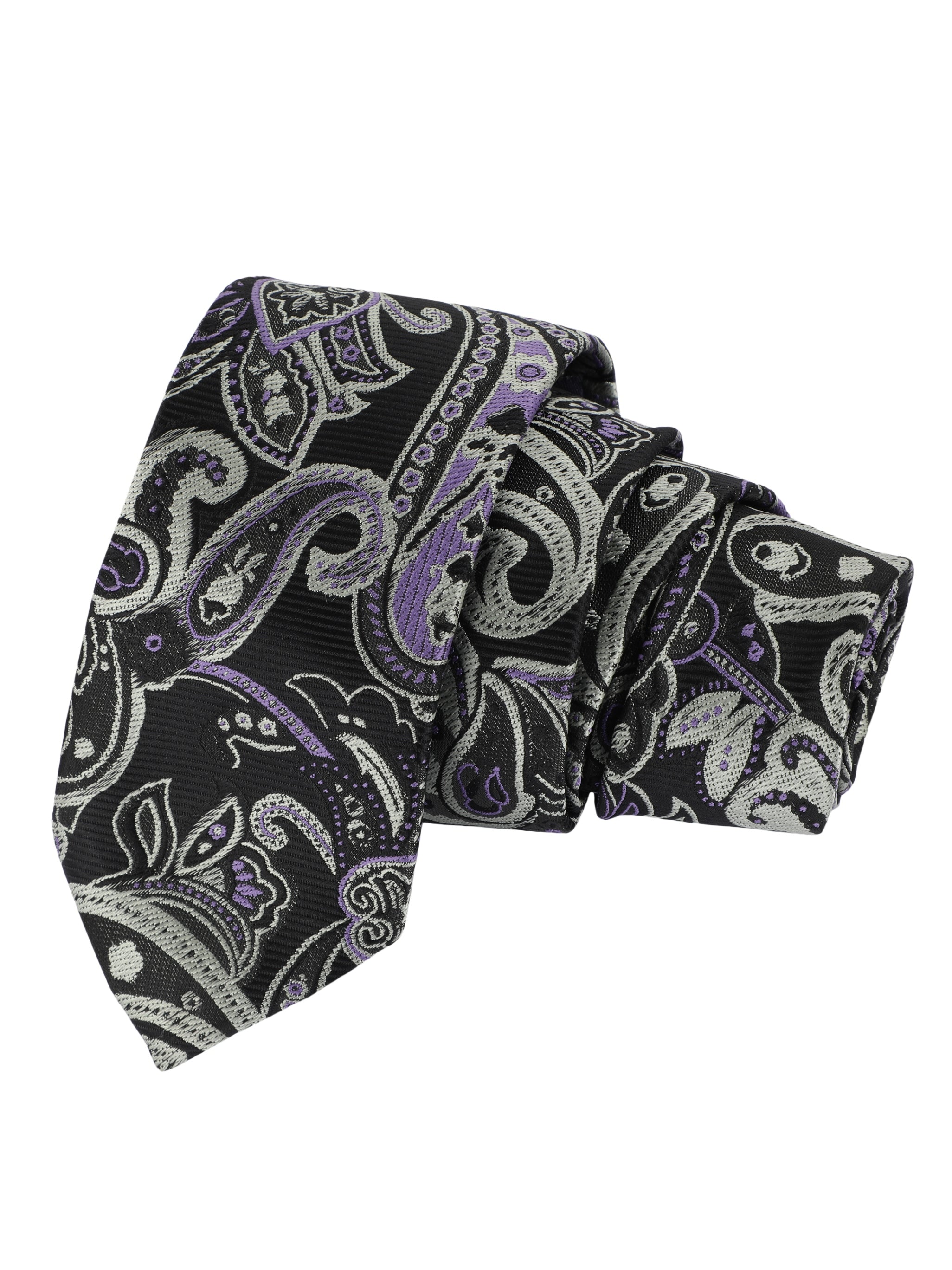 Black Paisley Necktie