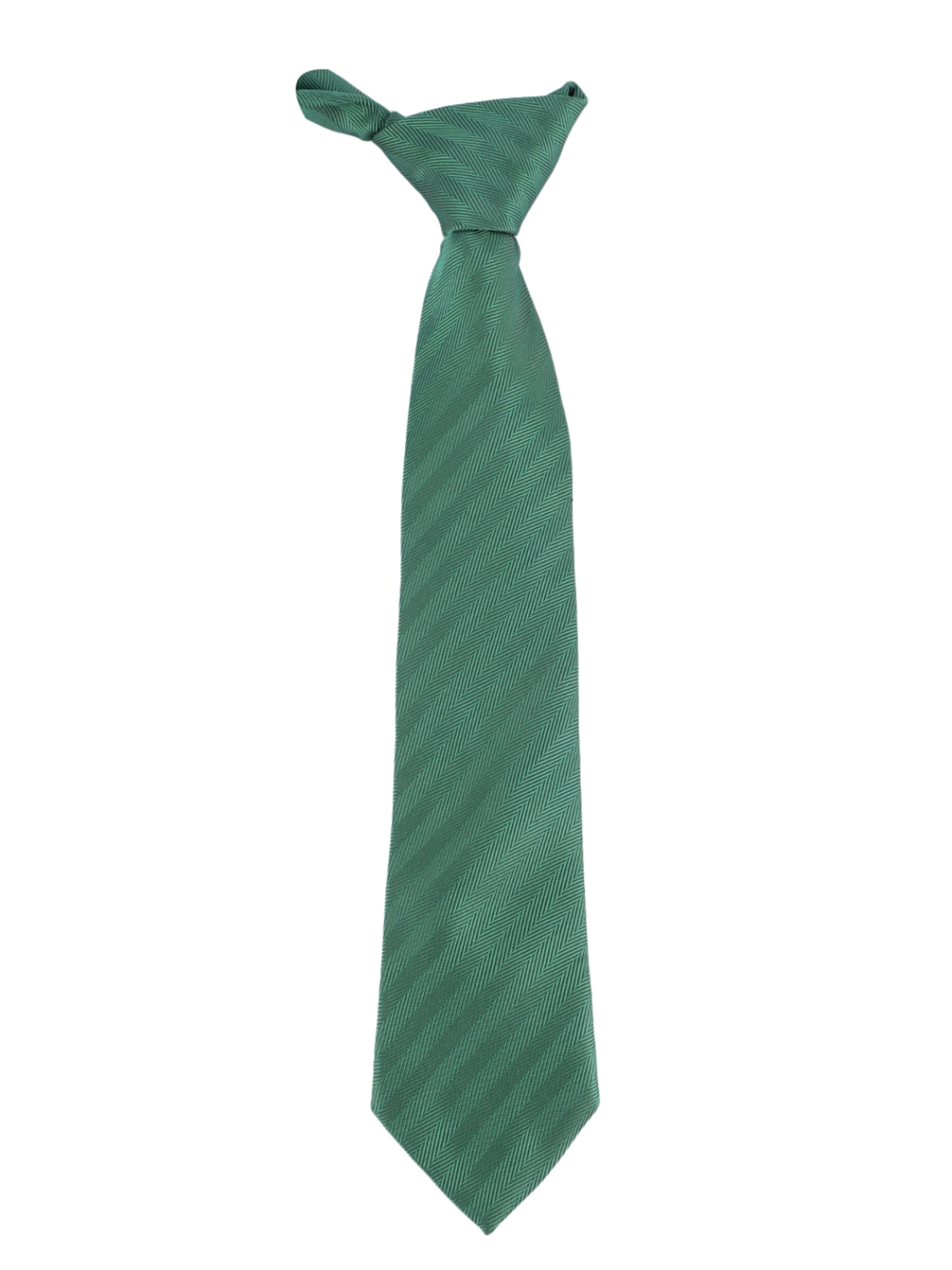 Green Herringbone Necktie