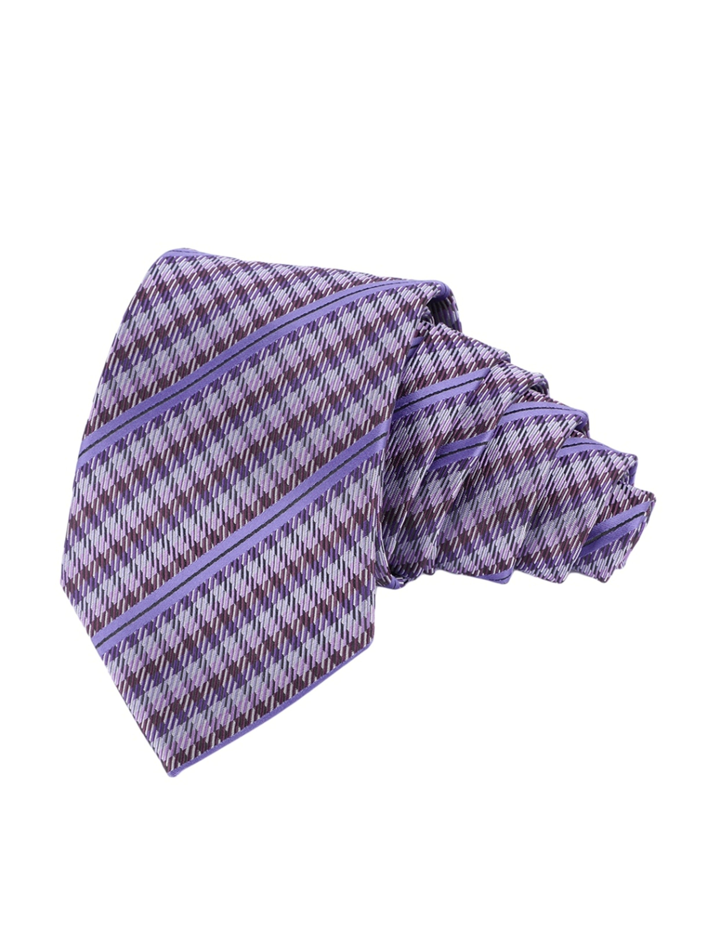 Purple Striped Necktie