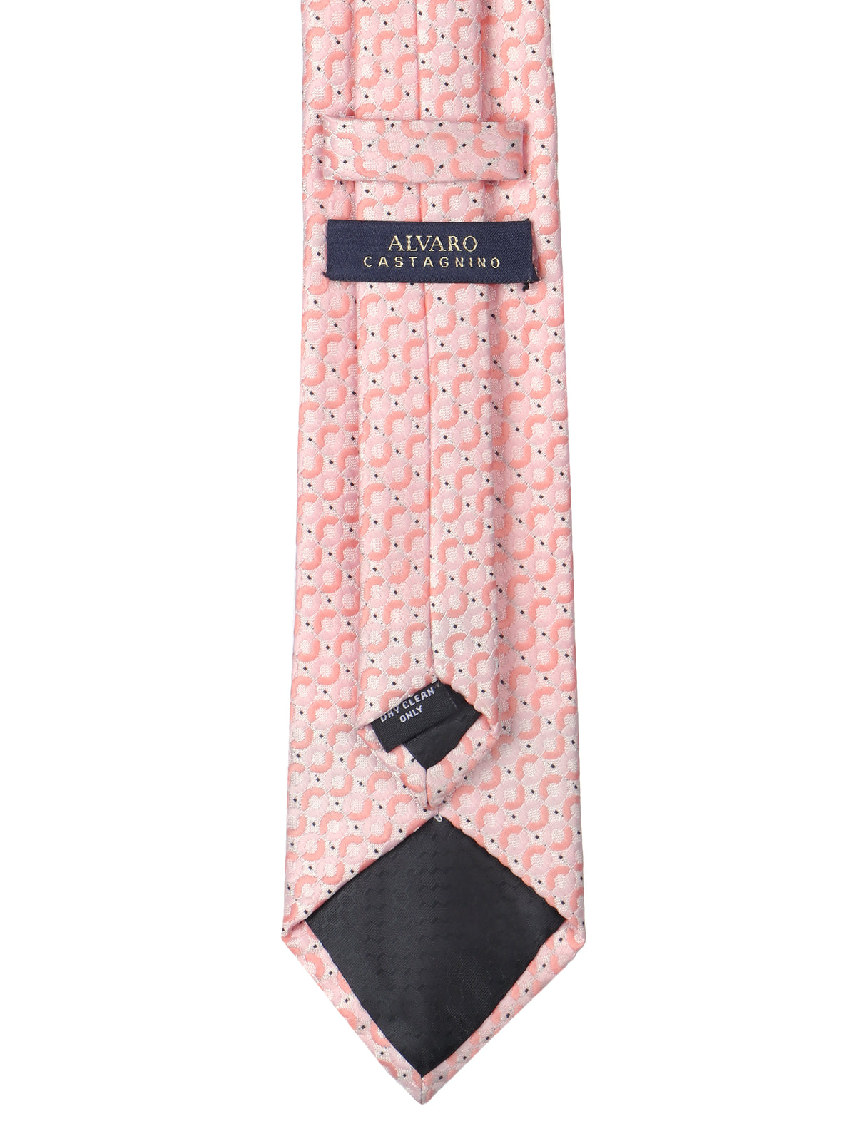 Peach Geometric Necktie