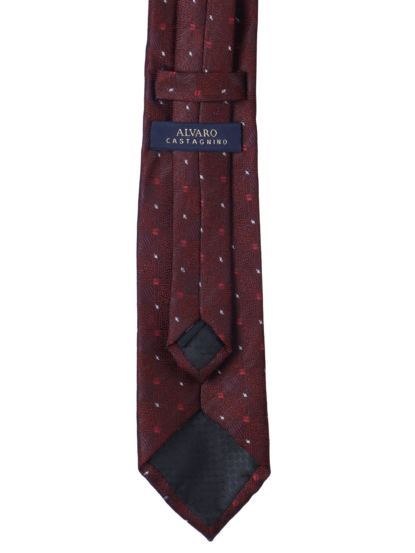 Alvaro Castagnino Microfiber MAROON  Colored Necktie for Men
