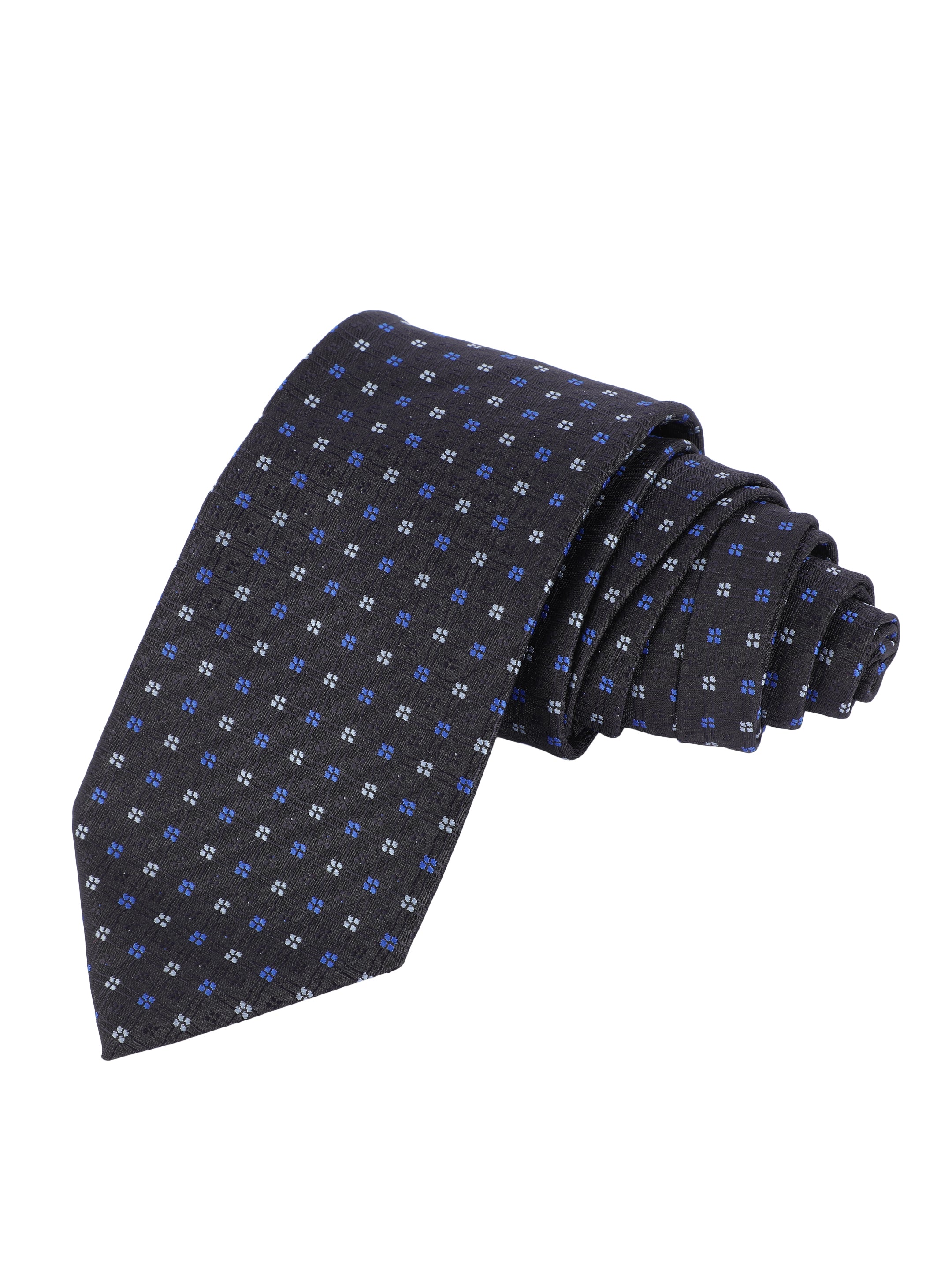 Geometric Black Necktie