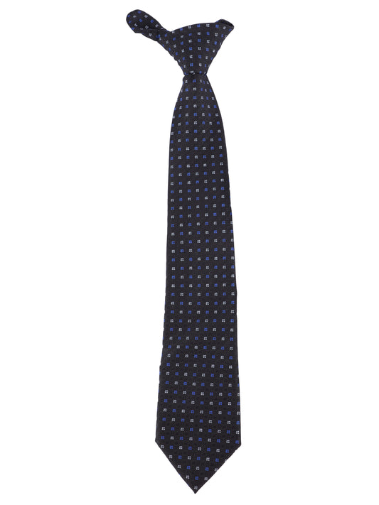 Alvaro Castagnino Microfiber BLACK AND MULTI  Colored Necktie for Men