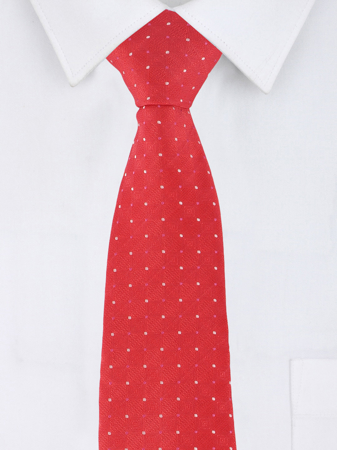 Red Dotted Necktie