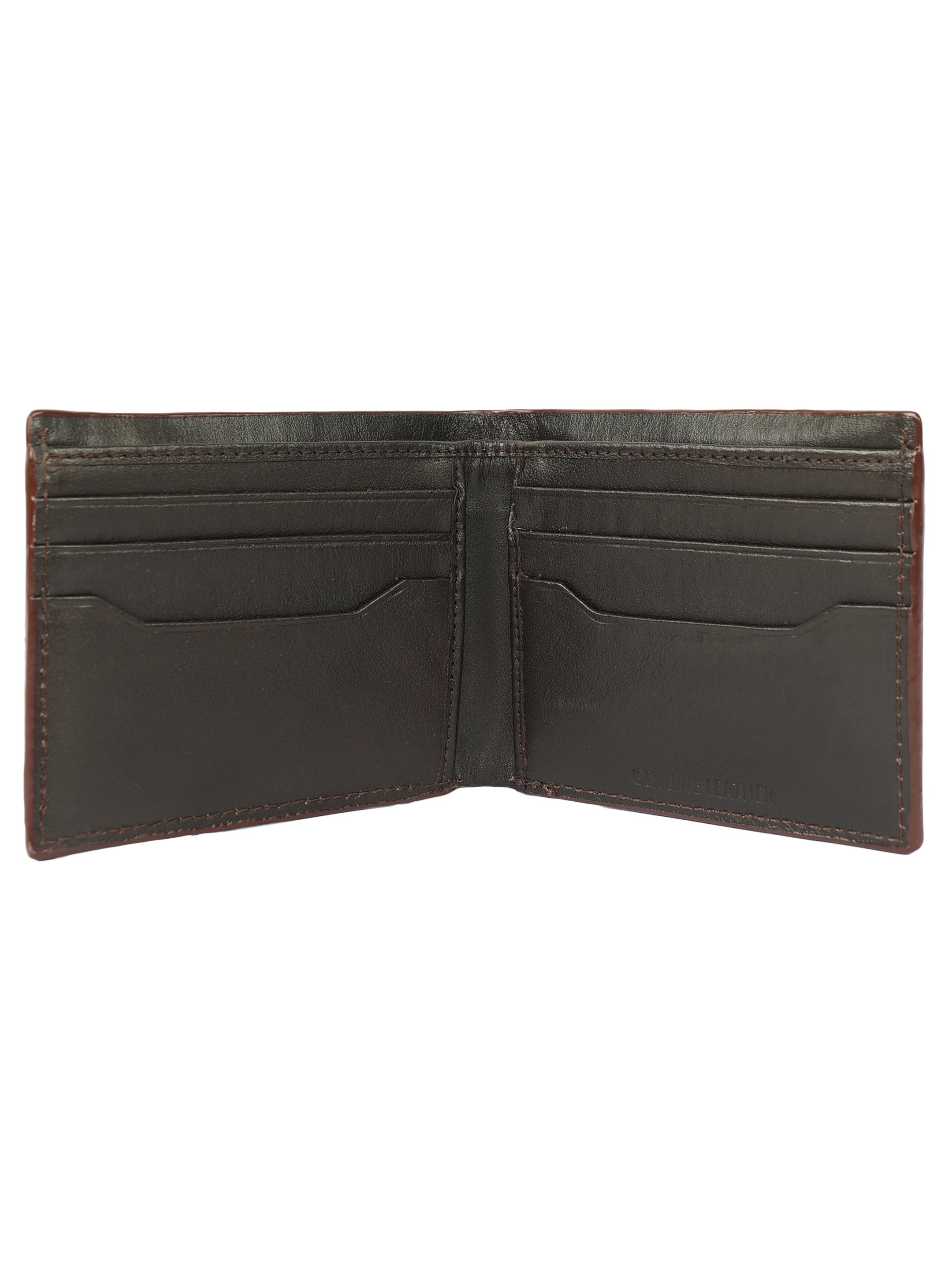 Brown Brushed Texture Leather Wallet