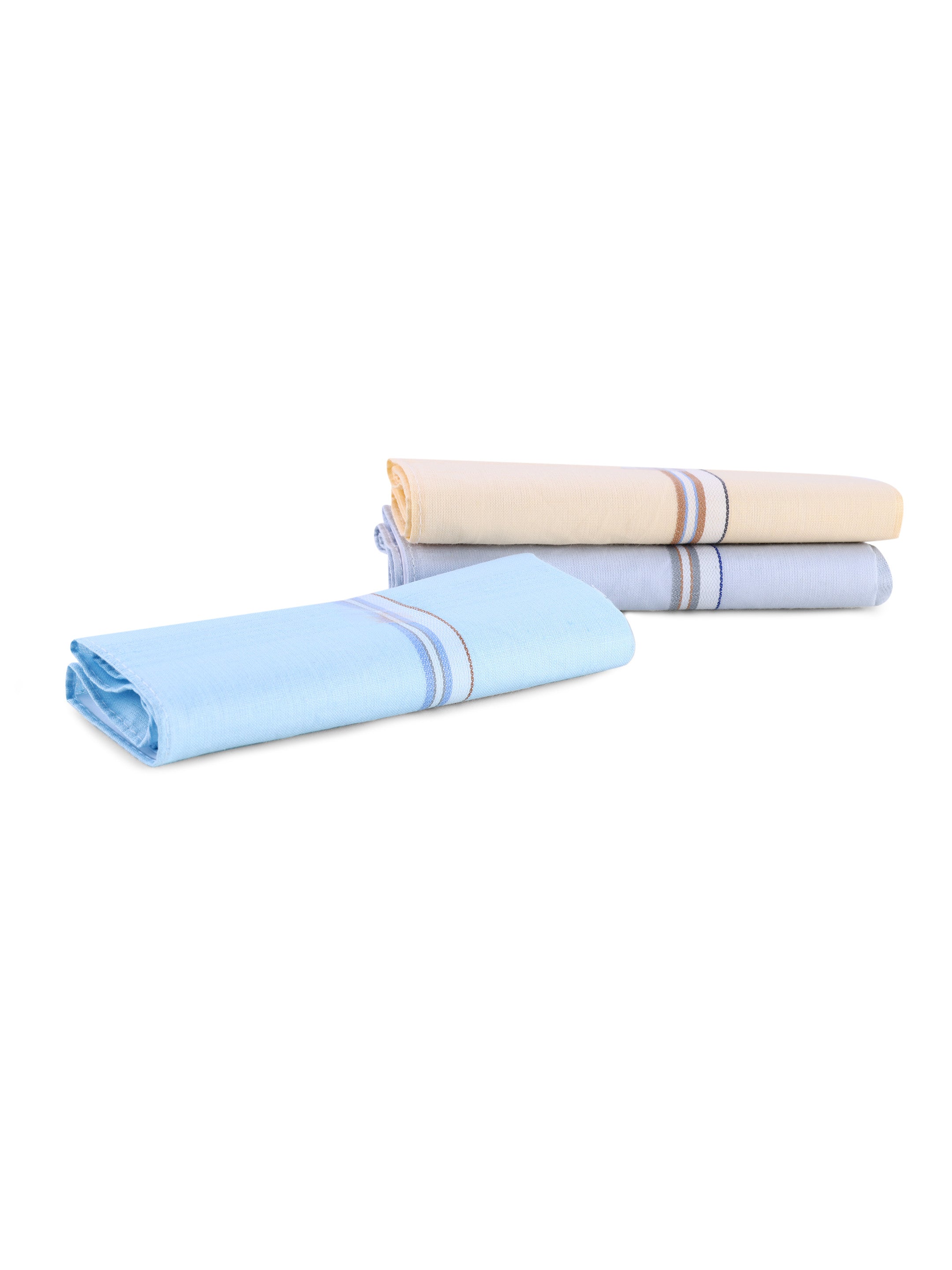 Soft Multicolor Striped Cotton Handkerchiefs