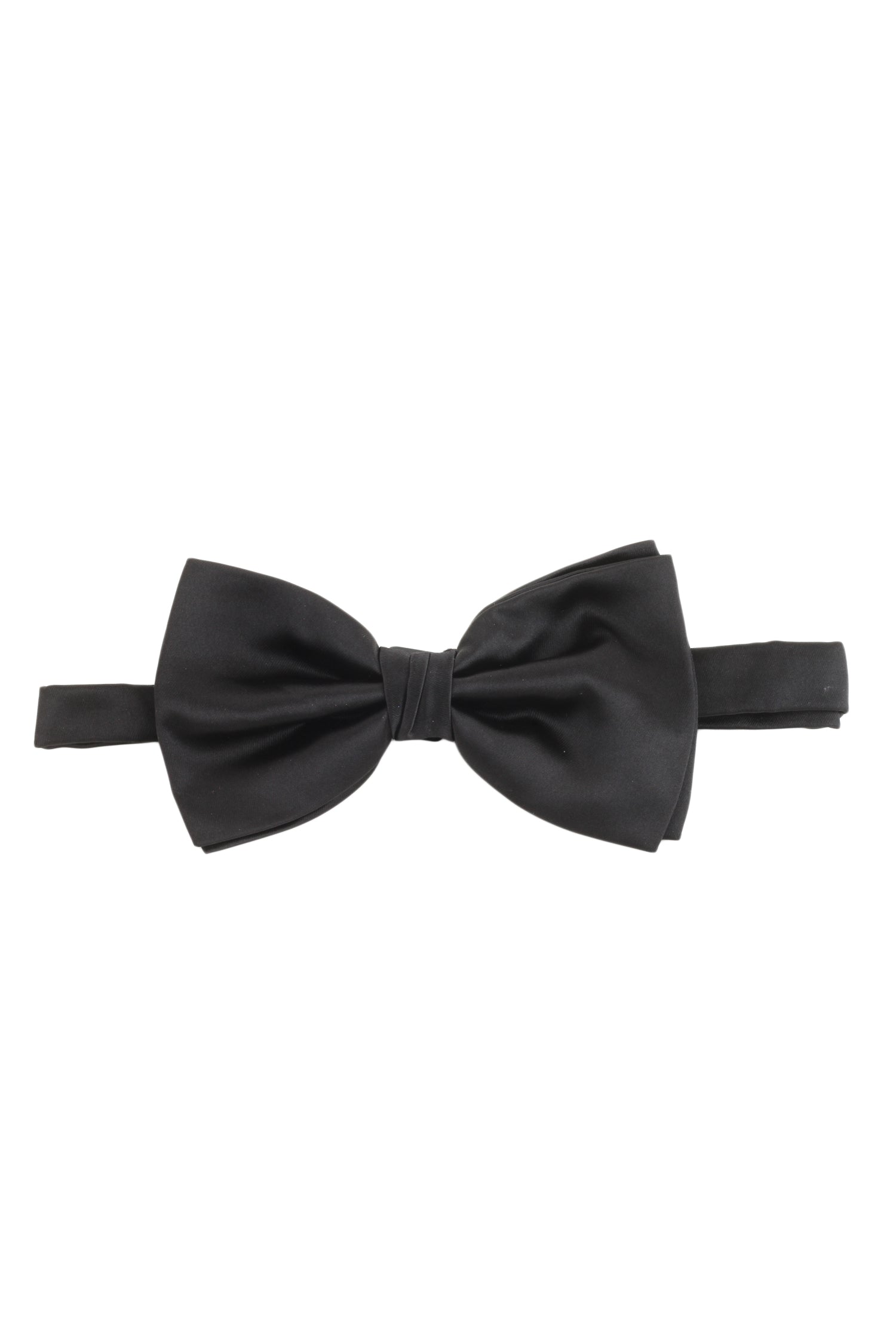 Alvaro Castagnino Men's Black Colored Microfiber Bow Tie