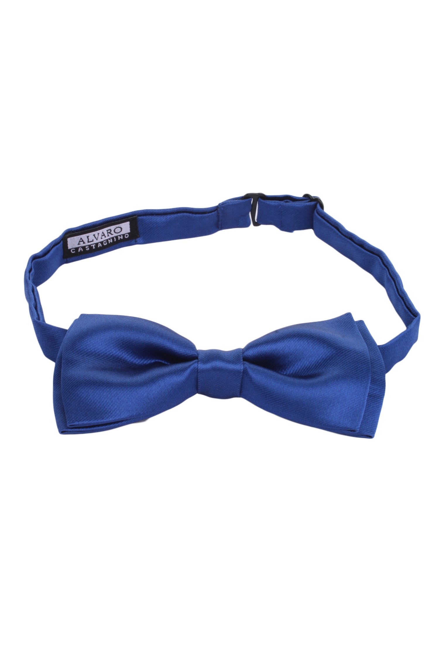 Alvaro Castagnino Men's Royal Blue Colored Microfiber Bow Tie