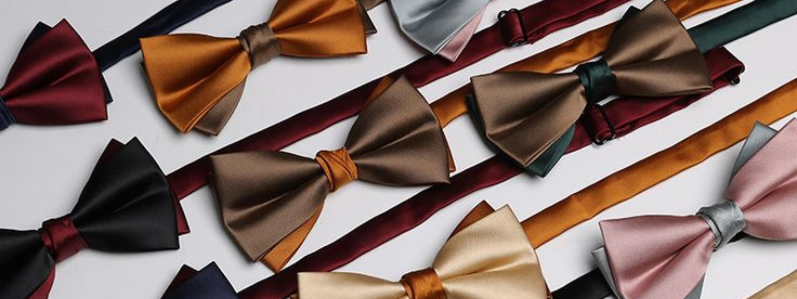 two tone bow ties for men