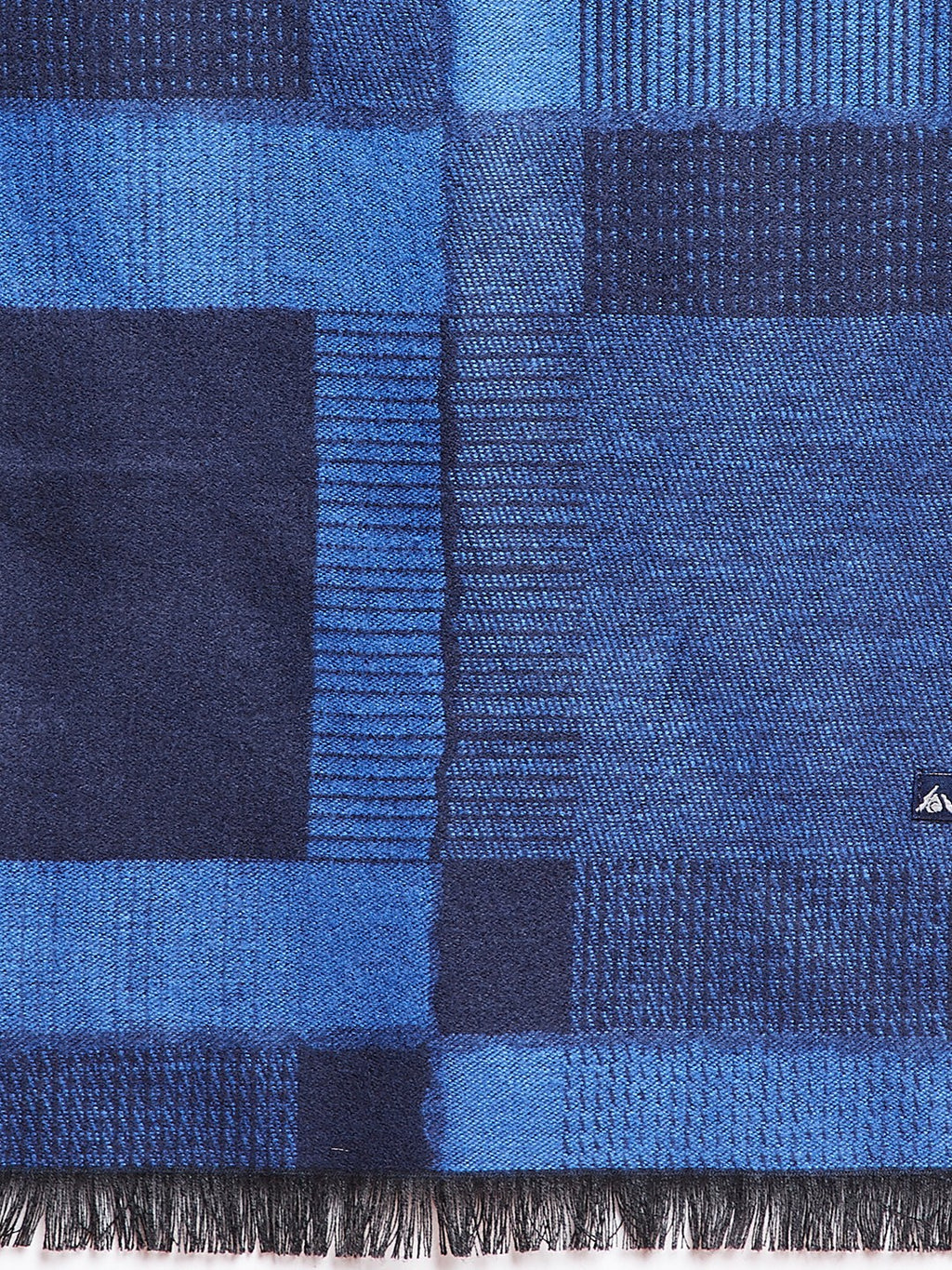 Alvaro Castagnino Men Blue Checked Muffler