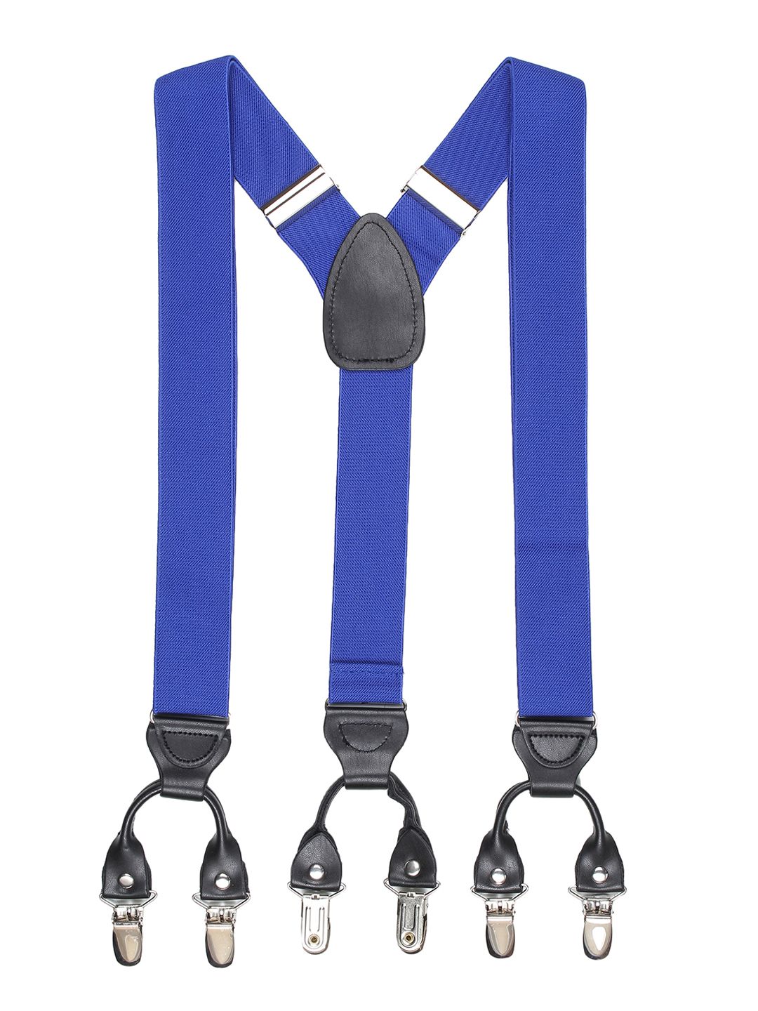 Premium Royal Blue Wide Strap Y-Back Suspenders
