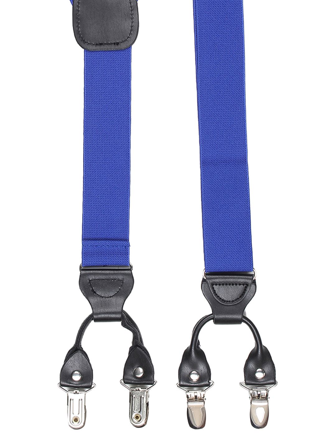 Premium Royal Blue Wide Strap Y-Back Suspenders