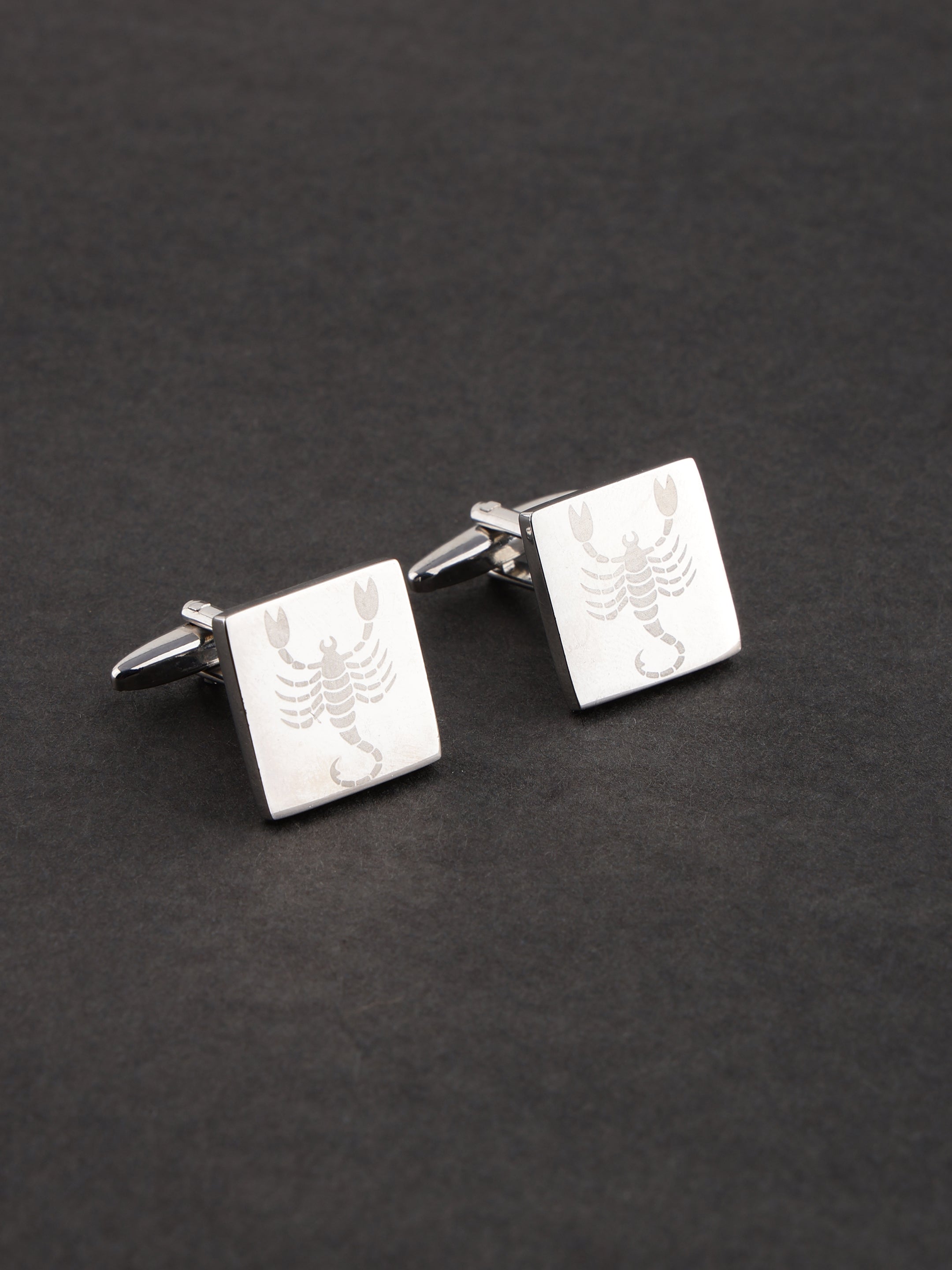 Silver Scorpio Zodiac Cufflink