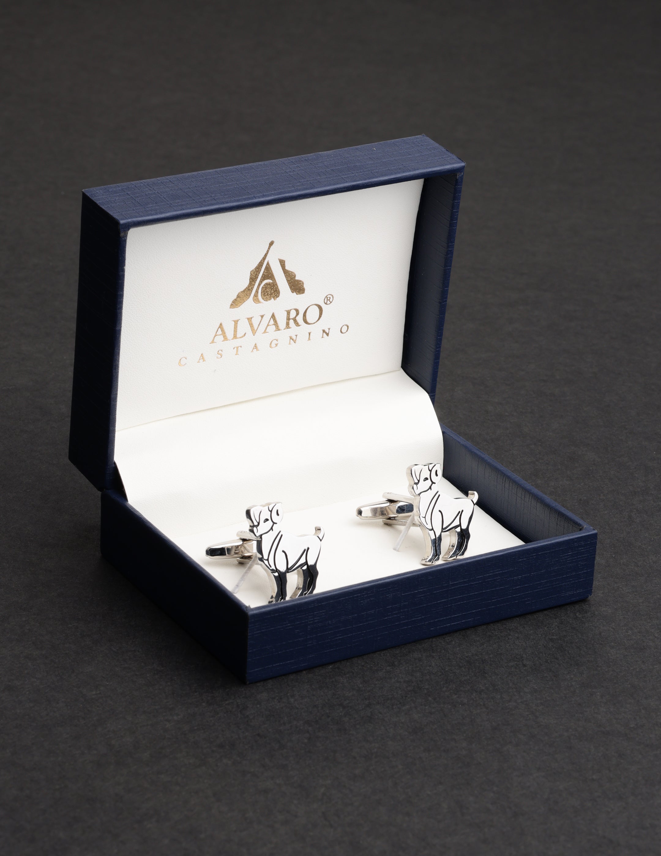 Silver Dog Cufflink