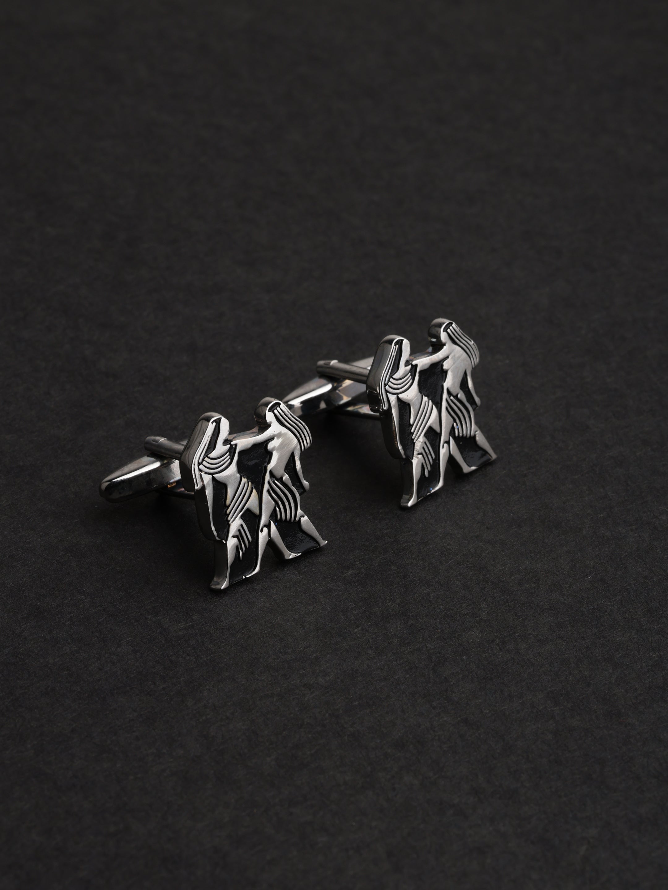 Silver Gemini Zodiac Cufflinks