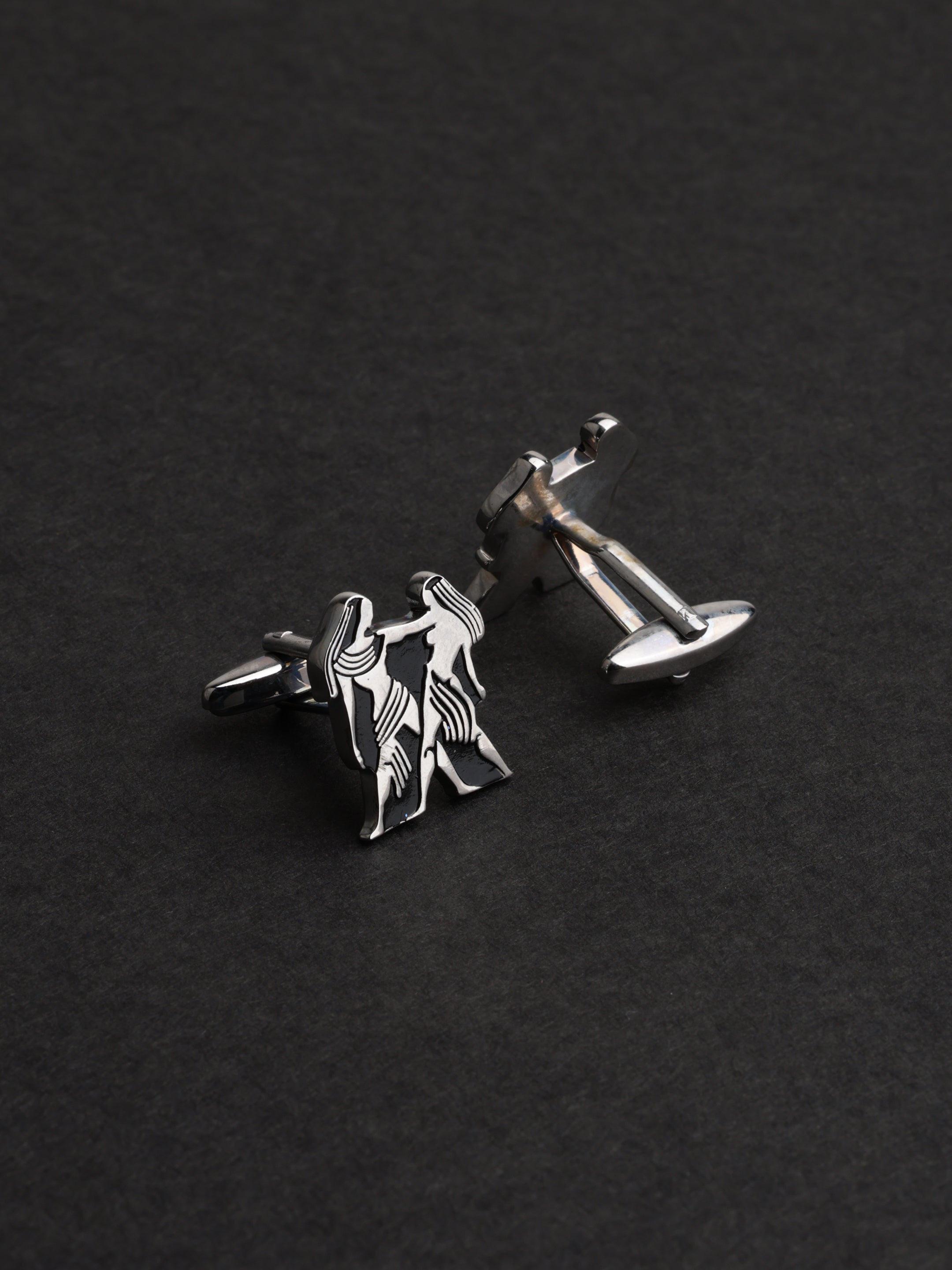 Silver Gemini Zodiac Cufflinks