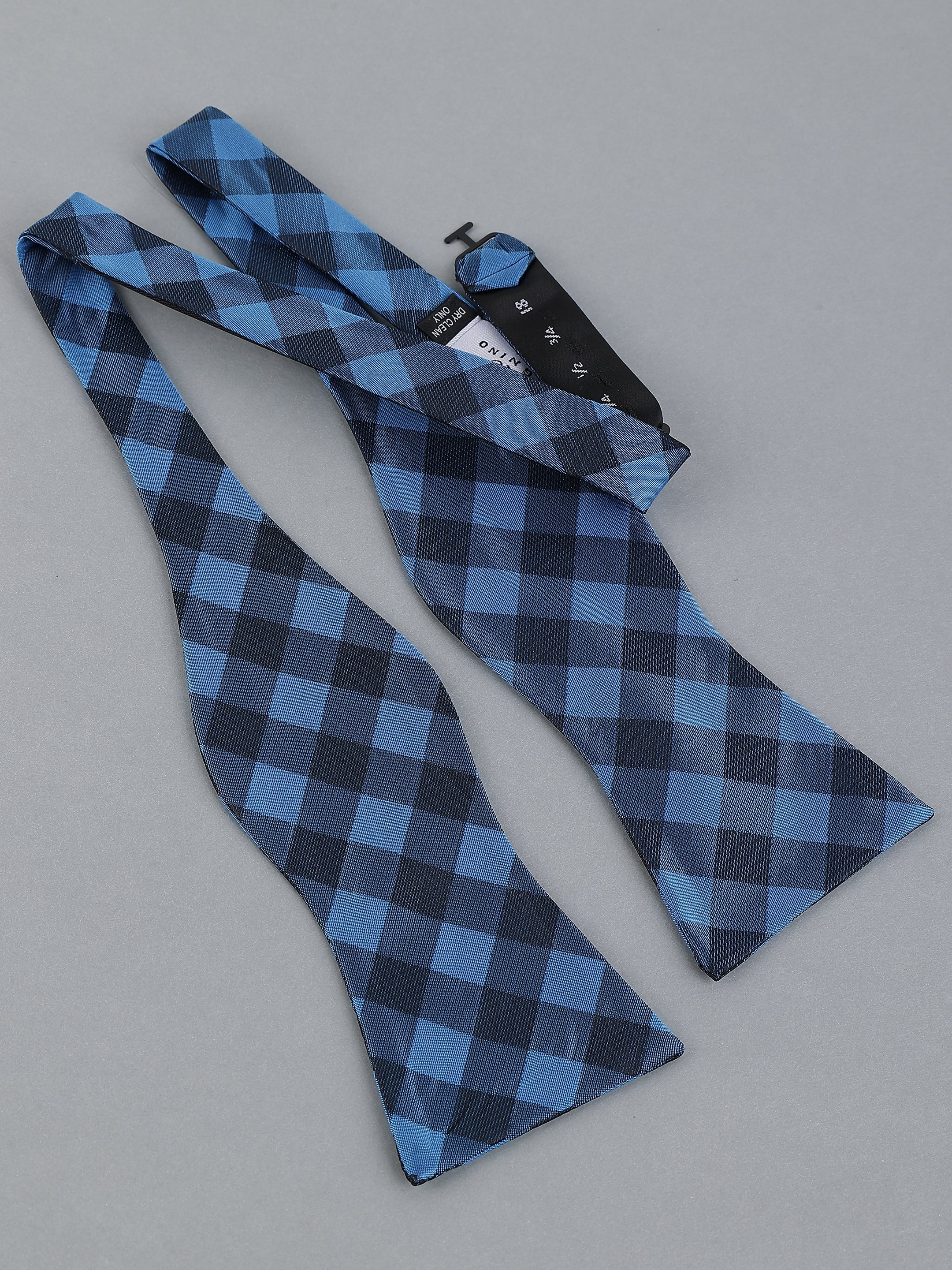 Gingham Check Self-Tie Bow Tie