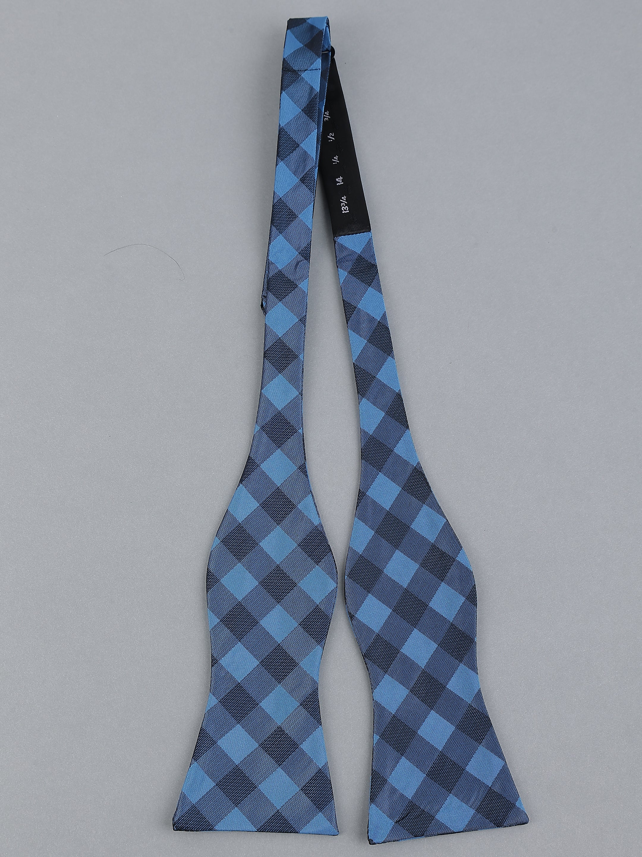 Gingham Check Self-Tie Bow Tie