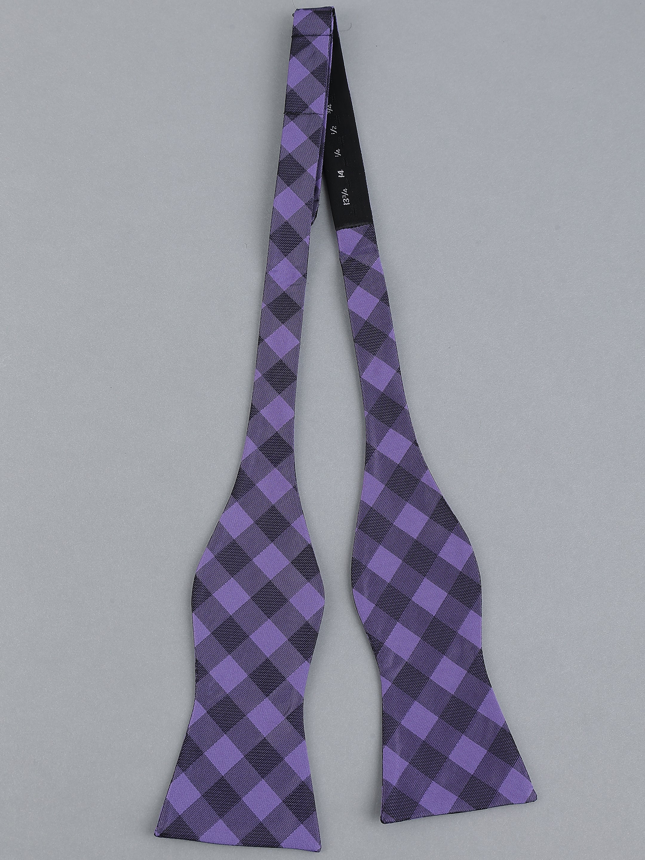 Gingham Check Self-Tie Bow Tie