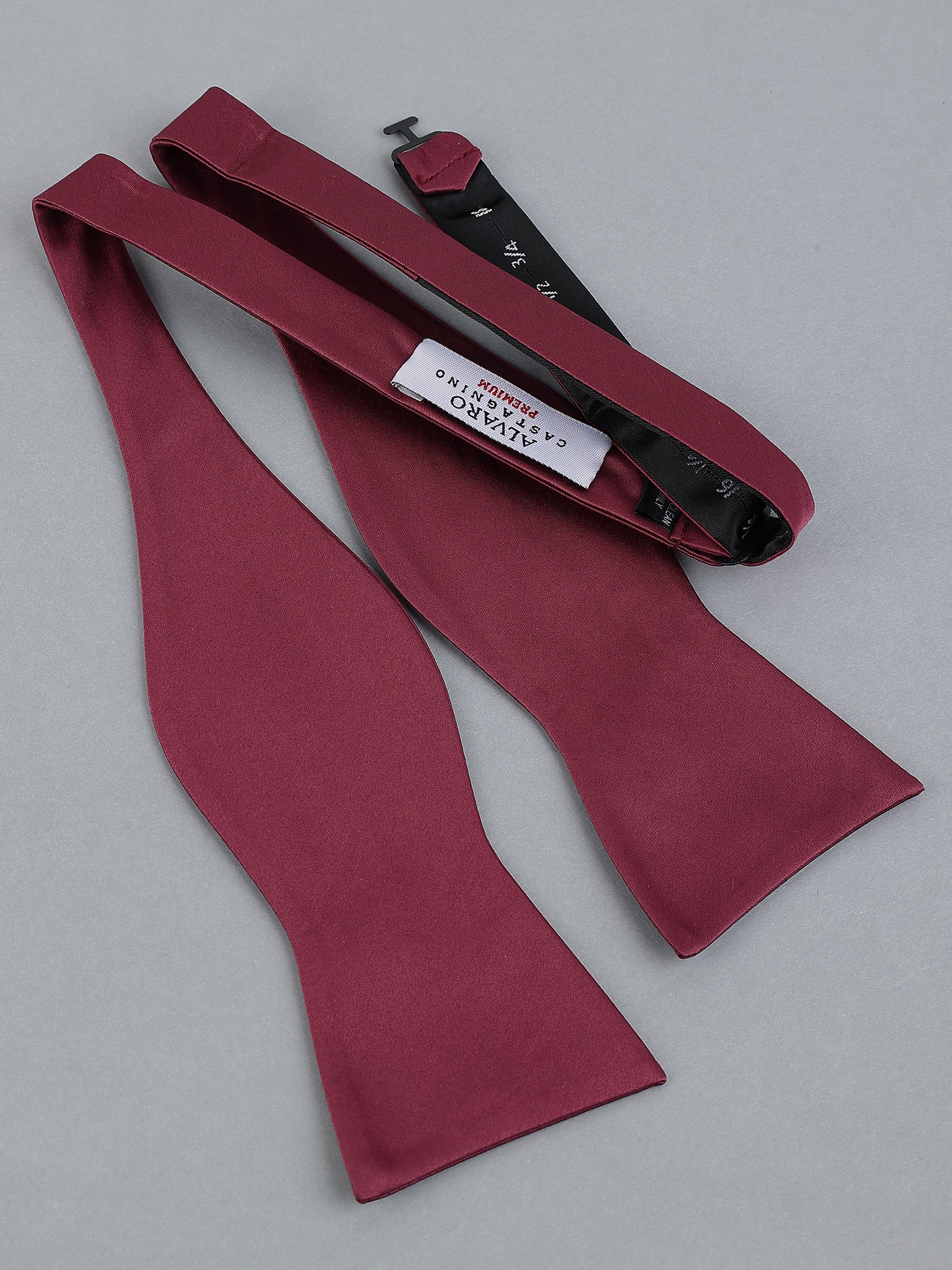 Burgundy Self-Tie Bow Tie