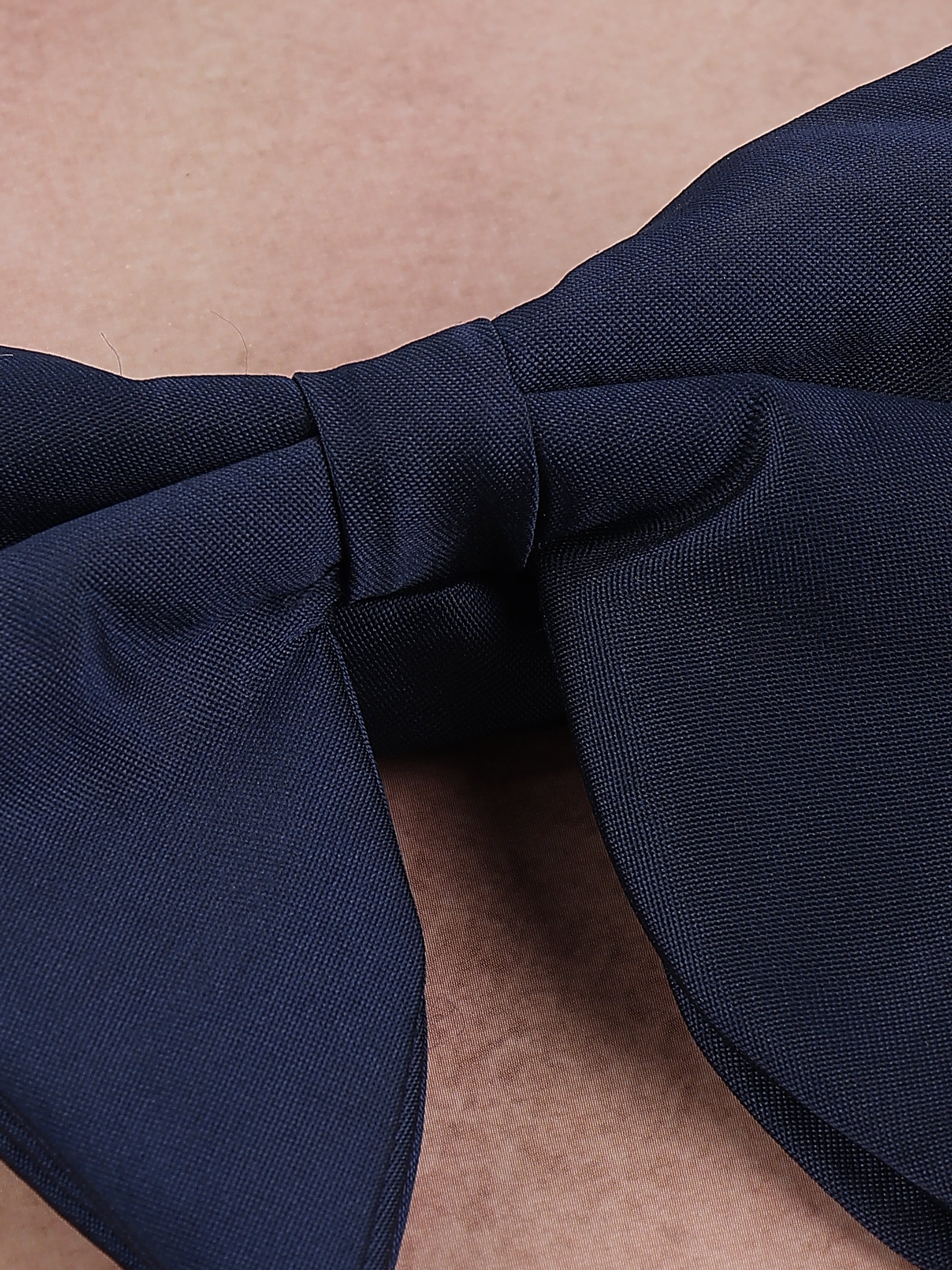 Classic Navy Butterfly Bow Tie