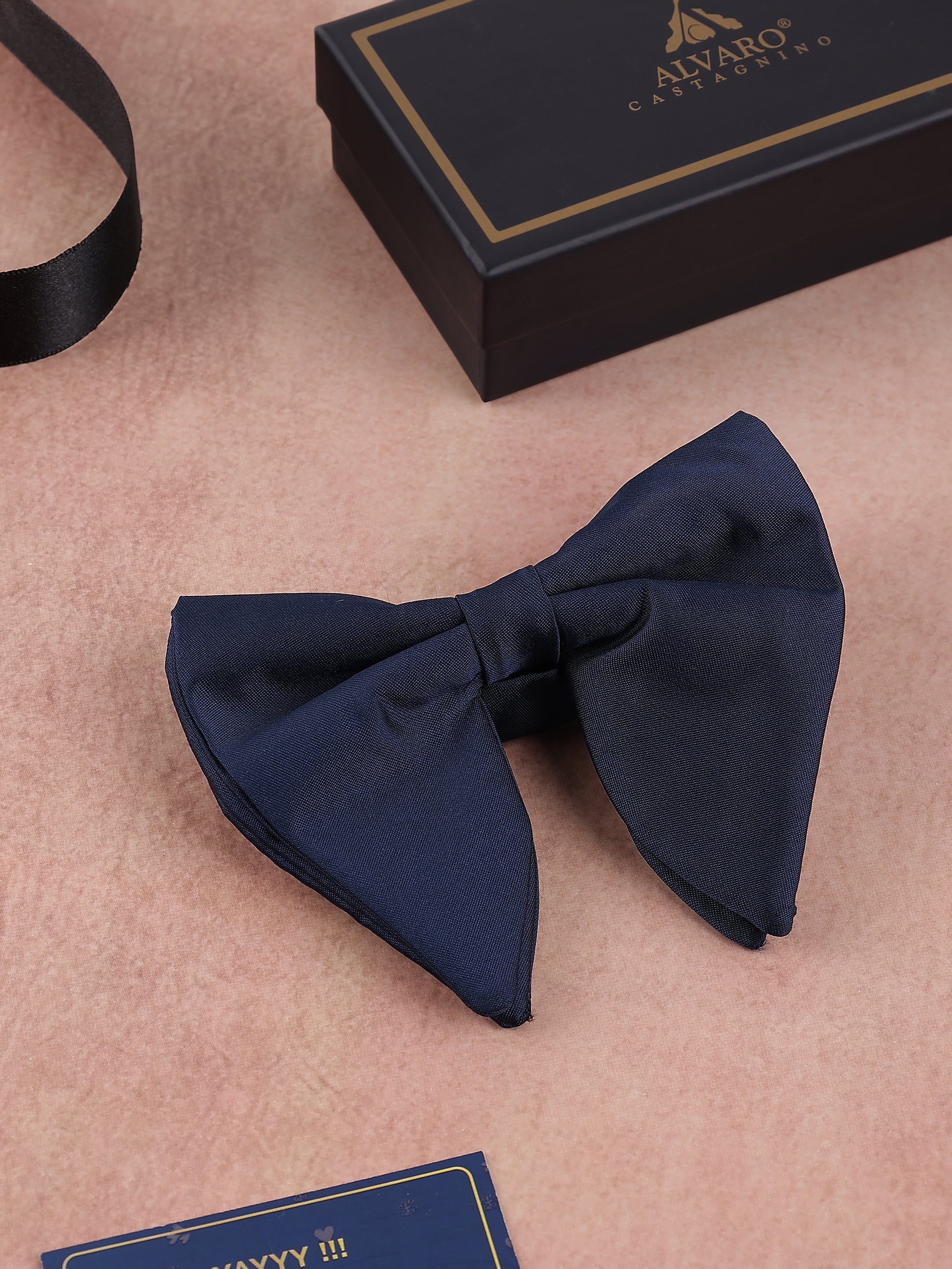 Classic Navy Butterfly Bow Tie