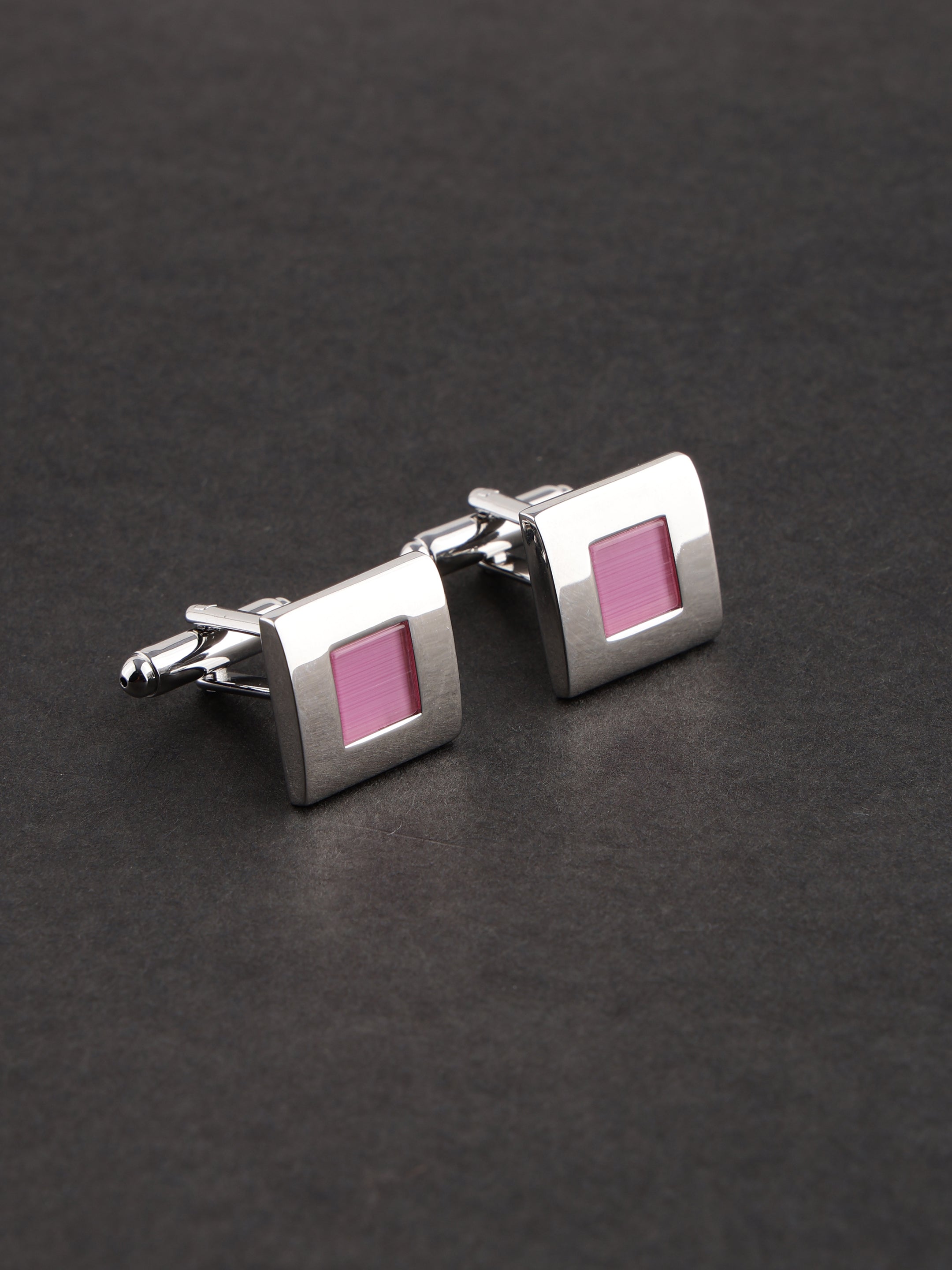 Pink Stone Designer Cufflink